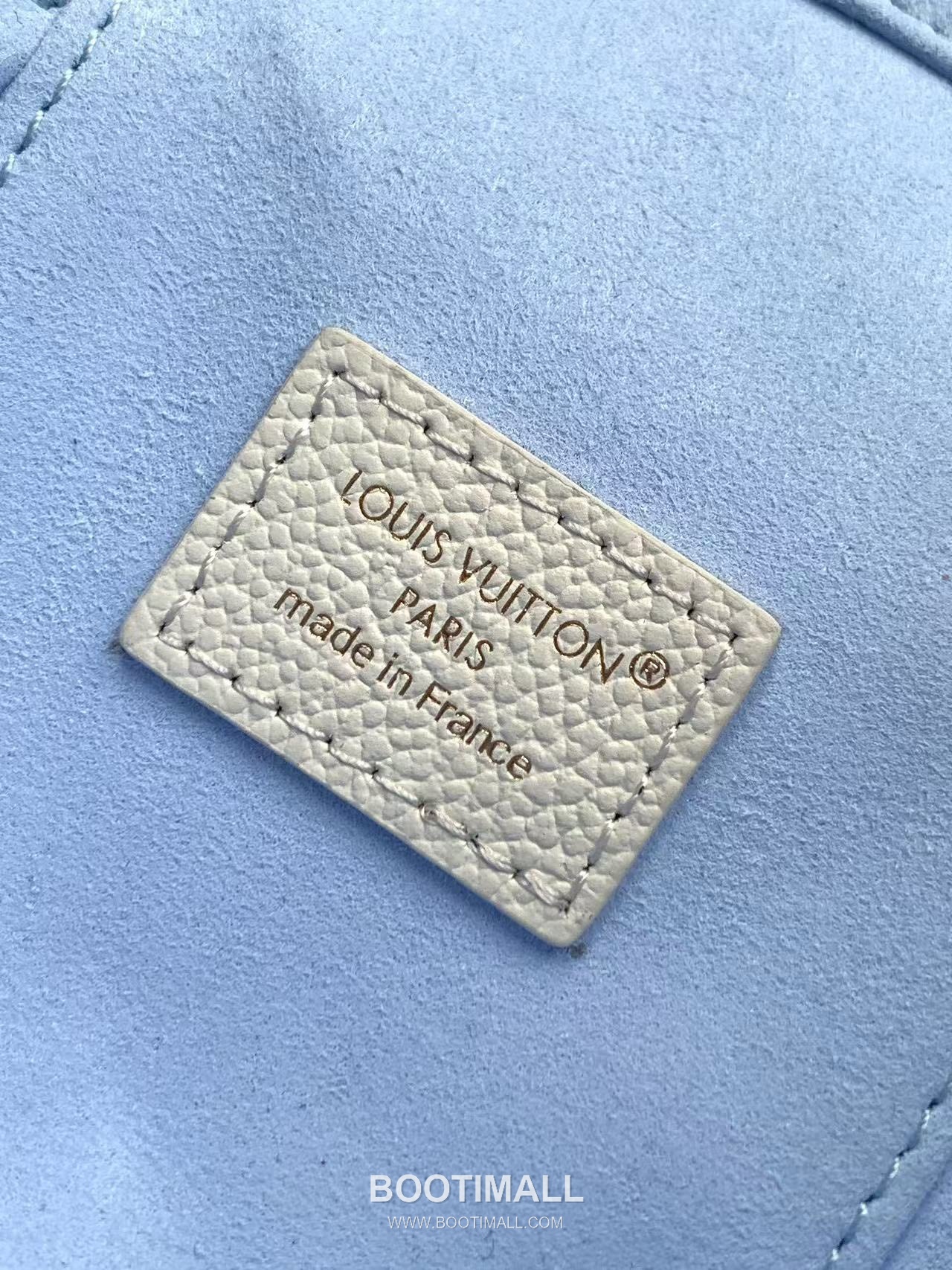 루이비통 모노그램 앙프렝뜨 레더 락장식 체인 블루 파우치 Louis Vuitton Monogram Empreinte Leather Lock Detail Chain Blue Pouch M27744 19cm 9