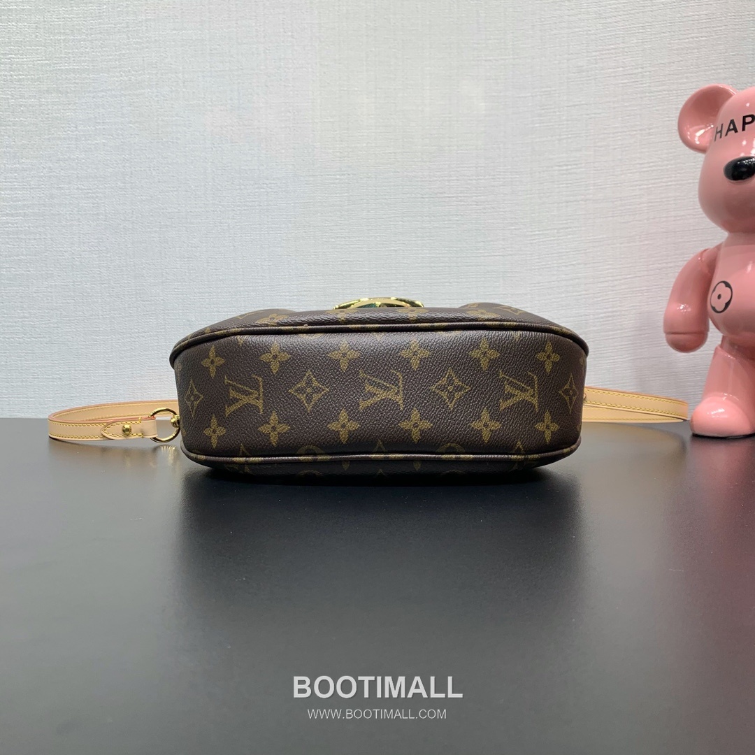 루이비통 모노그램 코팅캔버스 버클디테일 브라운 숄더백 Louis Vuitton Monogram Coated Canvas Buckle Detail Brown Shoulder Bag M13617 27cm 4