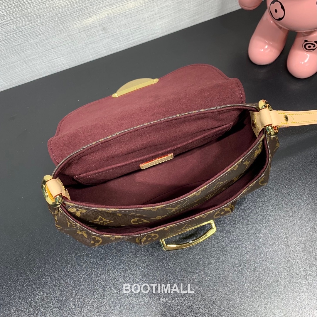 루이비통 모노그램 코팅캔버스 버클디테일 브라운 숄더백 Louis Vuitton Monogram Coated Canvas Buckle Detail Brown Shoulder Bag M13617 27cm 5