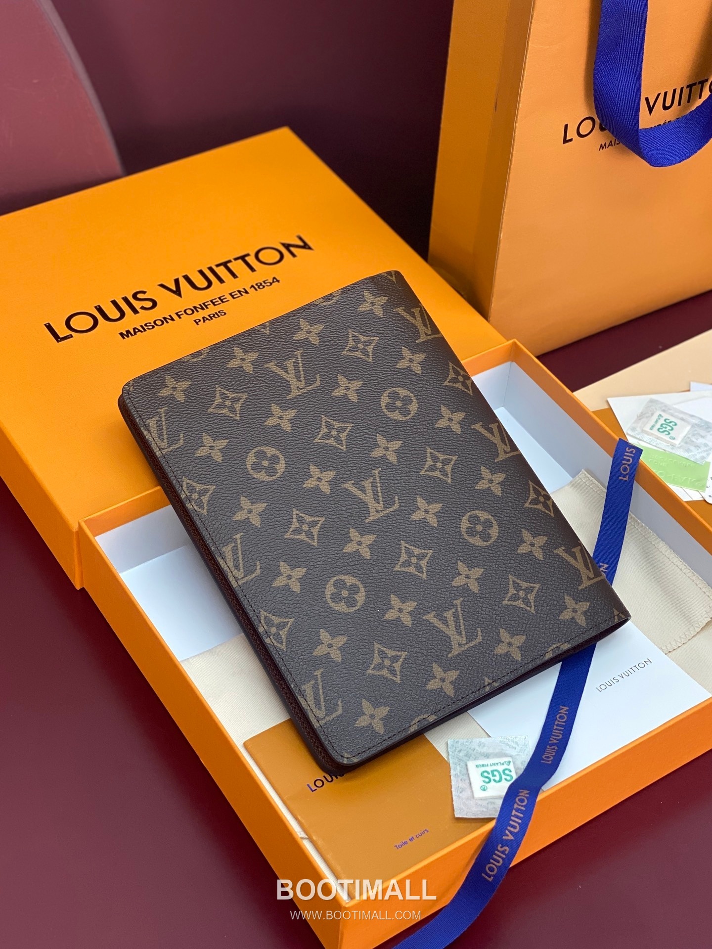 루이비통 모노그램 캔버스 노트커버 브라운 문구 Louis Vuitton Monogram Canvas Notebook Cover Brown Stationery R20100 23cm 2