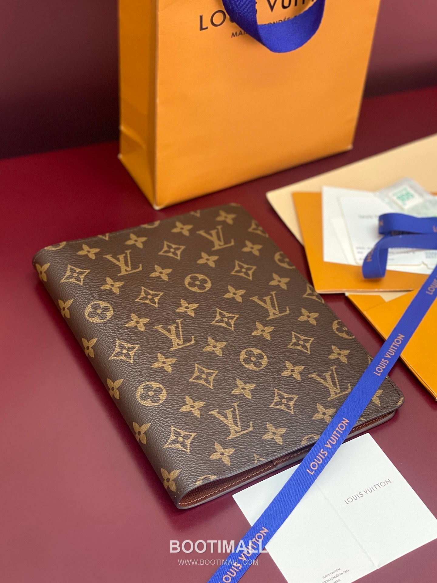 루이비통 모노그램 캔버스 노트커버 브라운 문구 Louis Vuitton Monogram Canvas Notebook Cover Brown Stationery R20100 23cm 3