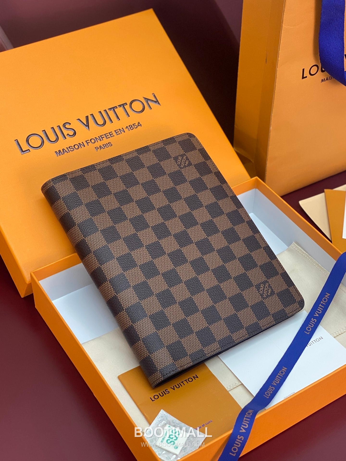 루이비통 모노그램 캔버스 노트커버 브라운 문구 Louis Vuitton Monogram Canvas Notebook Cover Brown Stationery R20100 23cm 1