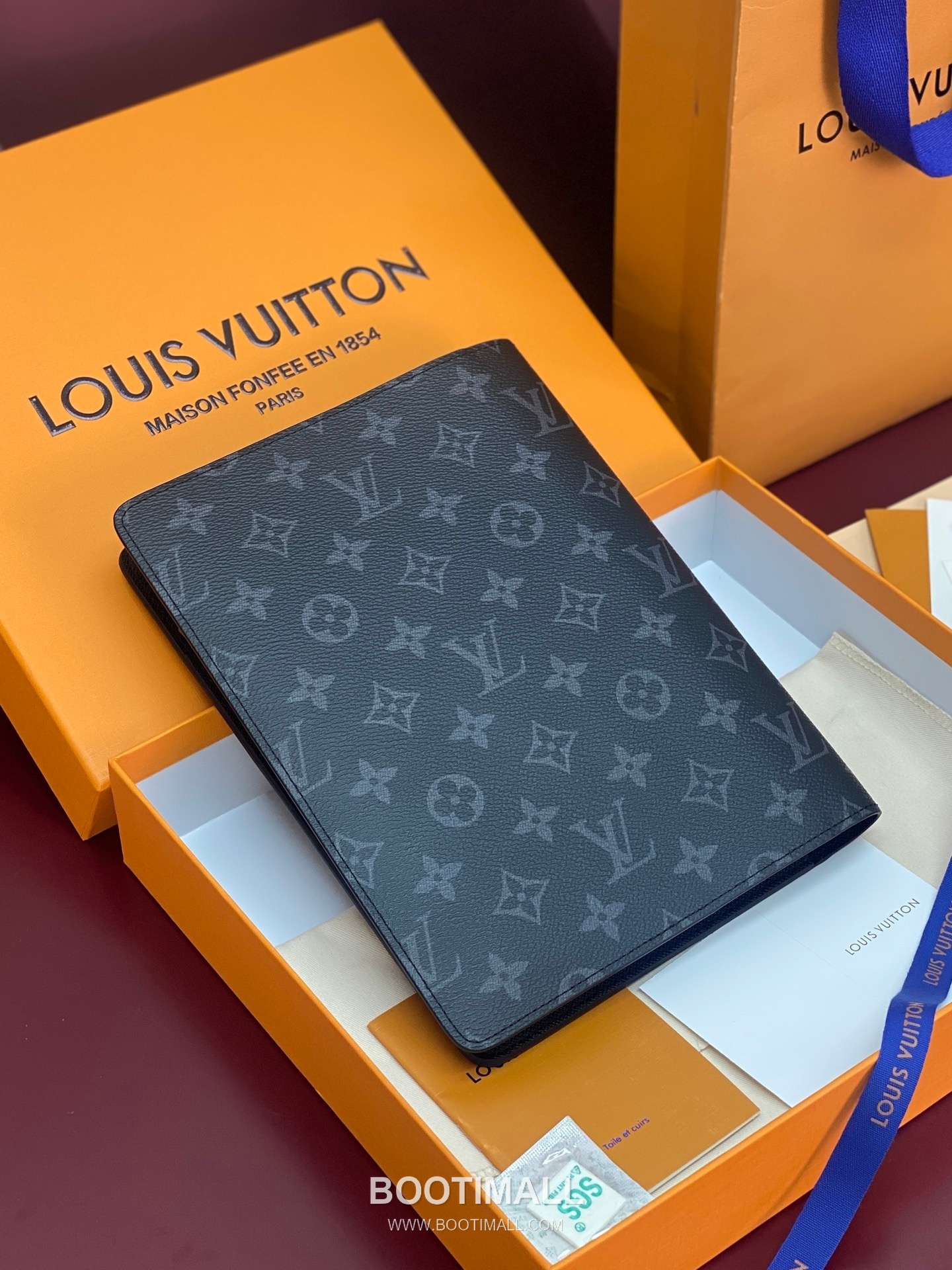 루이비통 모노그램 캔버스 노트커버 브라운 문구 Louis Vuitton Monogram Canvas Notebook Cover Brown Stationery R20100 23cm 2