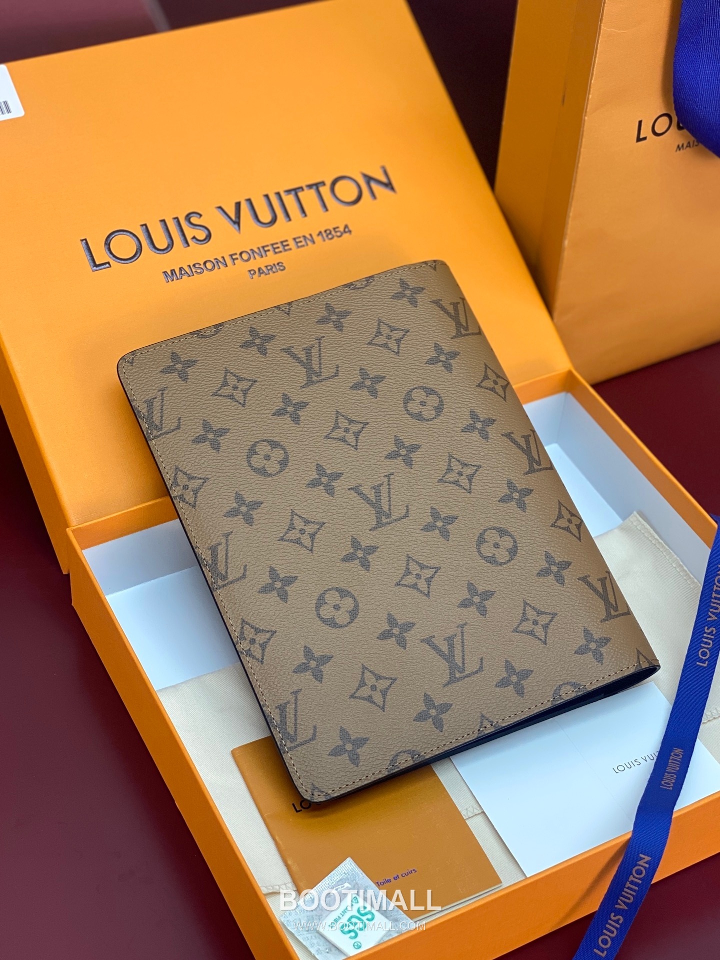 루이비통 모노그램 캔버스 노트커버 브라운 문구 Louis Vuitton Monogram Canvas Notebook Cover Brown Stationery R20100 23cm 2