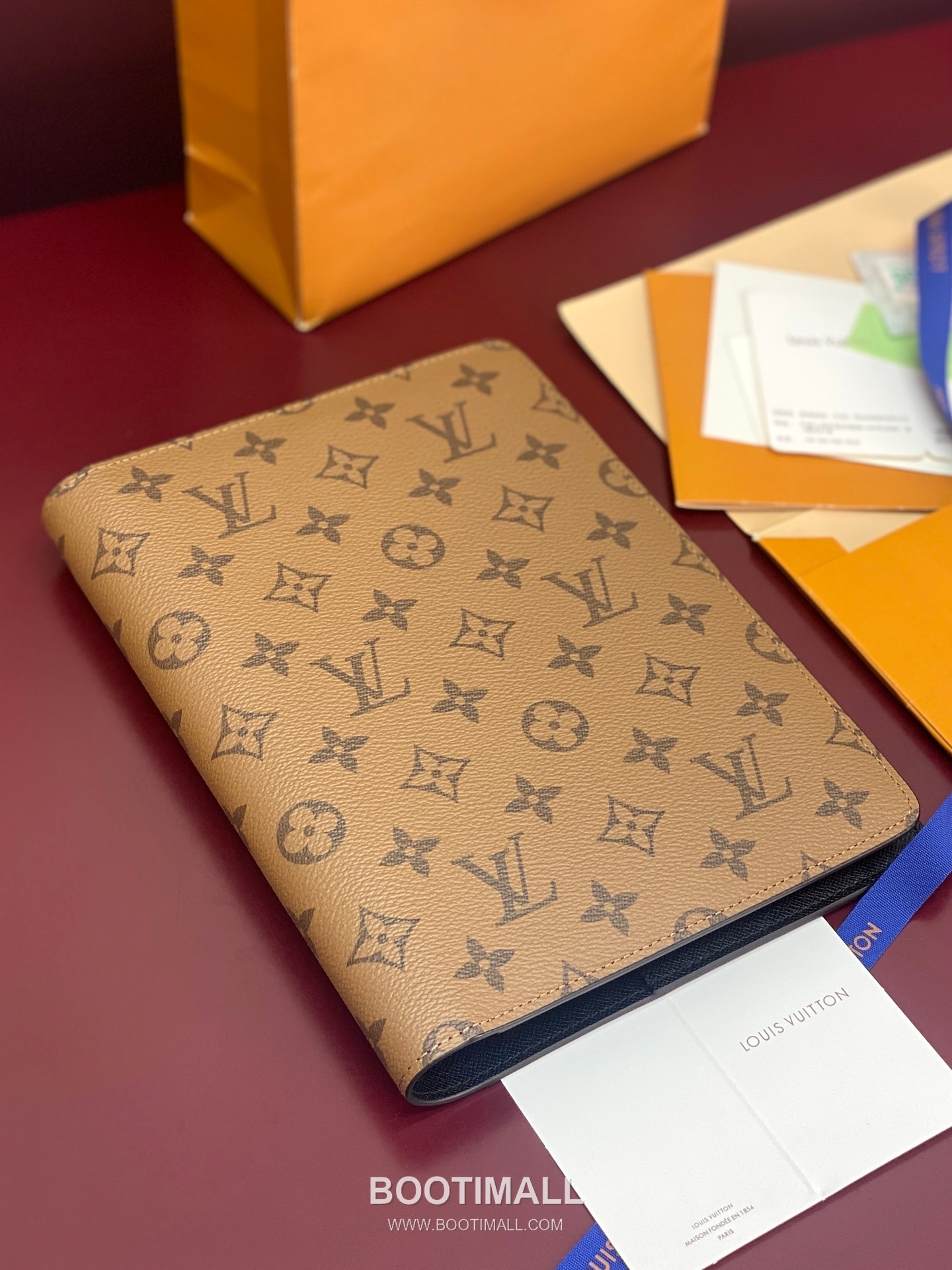 루이비통 모노그램 캔버스 노트커버 브라운 문구 Louis Vuitton Monogram Canvas Notebook Cover Brown Stationery R20100 23cm 3