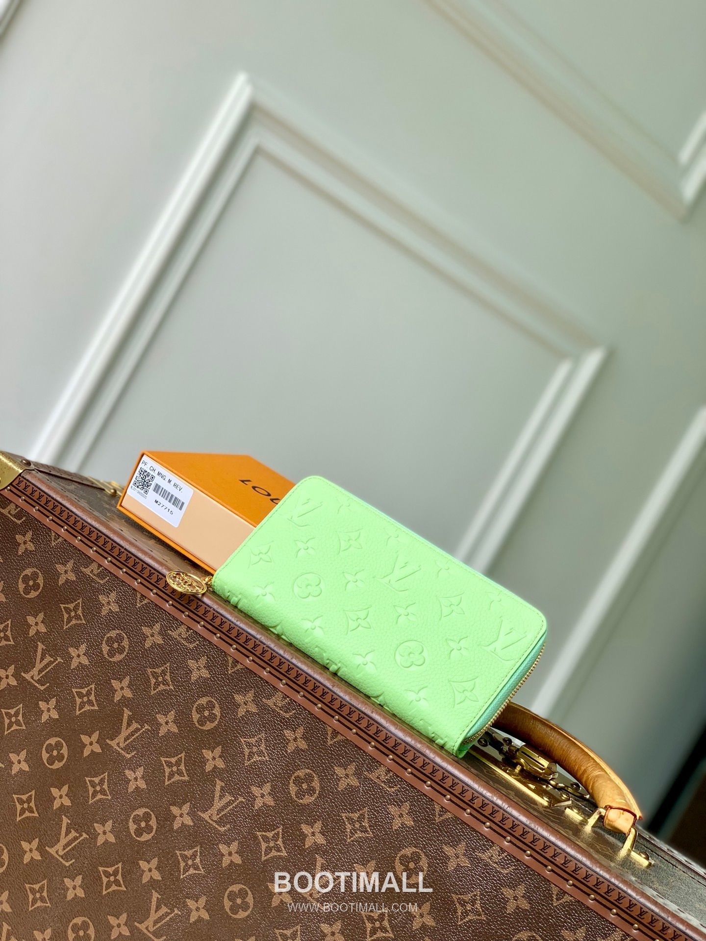 루이비통 레더 지피 멀티포켓 그린 장지갑 Louis Vuitton Leather Zippy Multi Pocket Green Long Wallet M27715 19.5cm 1