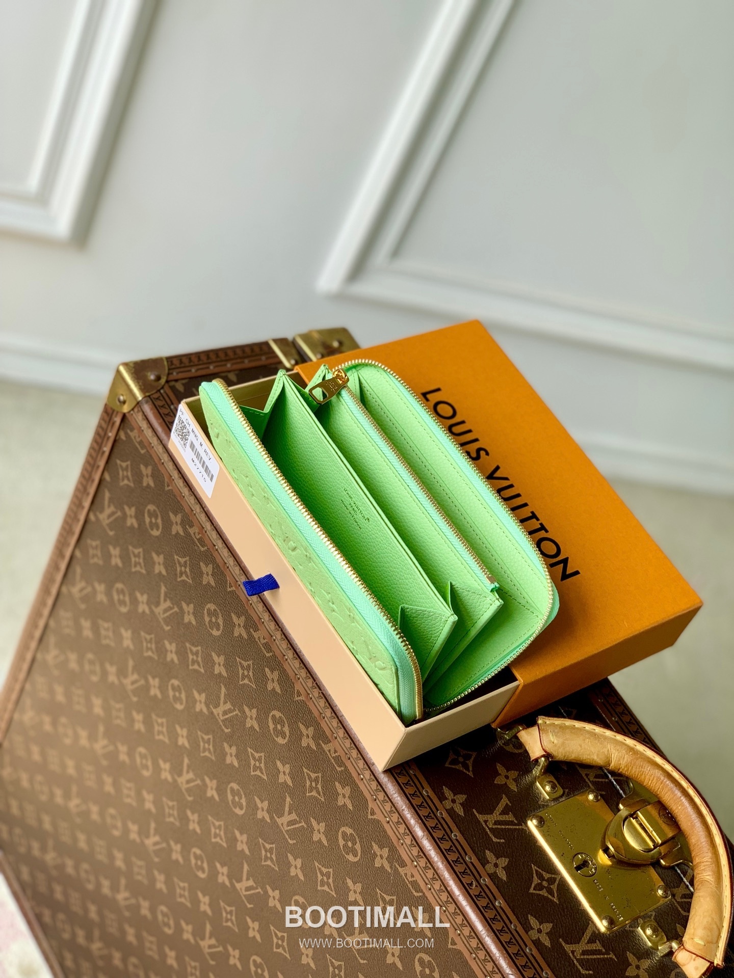 루이비통 레더 지피 멀티포켓 그린 장지갑 Louis Vuitton Leather Zippy Multi Pocket Green Long Wallet M27715 19.5cm 10