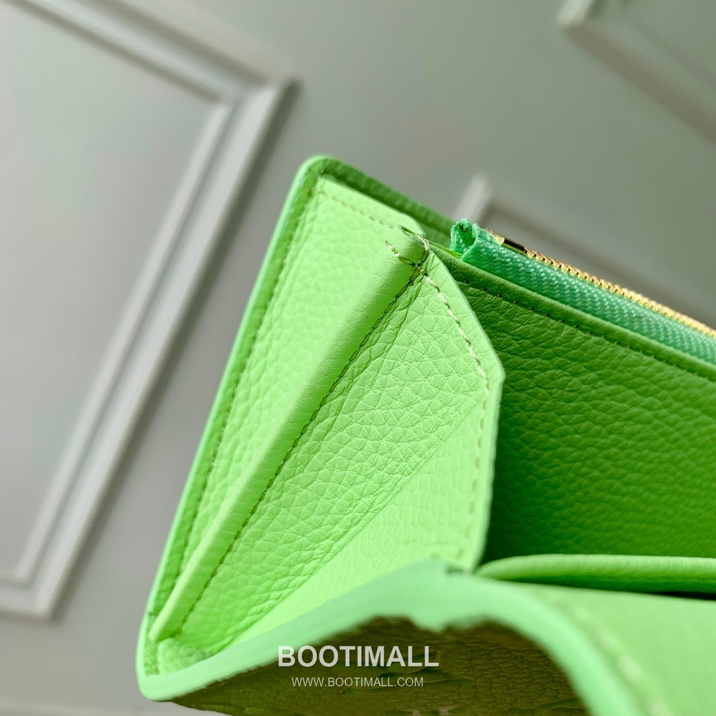 루이비통 모노그램 앙프렝뜨 레더 LV버튼 그린 장지갑 Louis Vuitton Monogram Empreinte Leather LV Button Green Long Wallet M27664 19cm 9