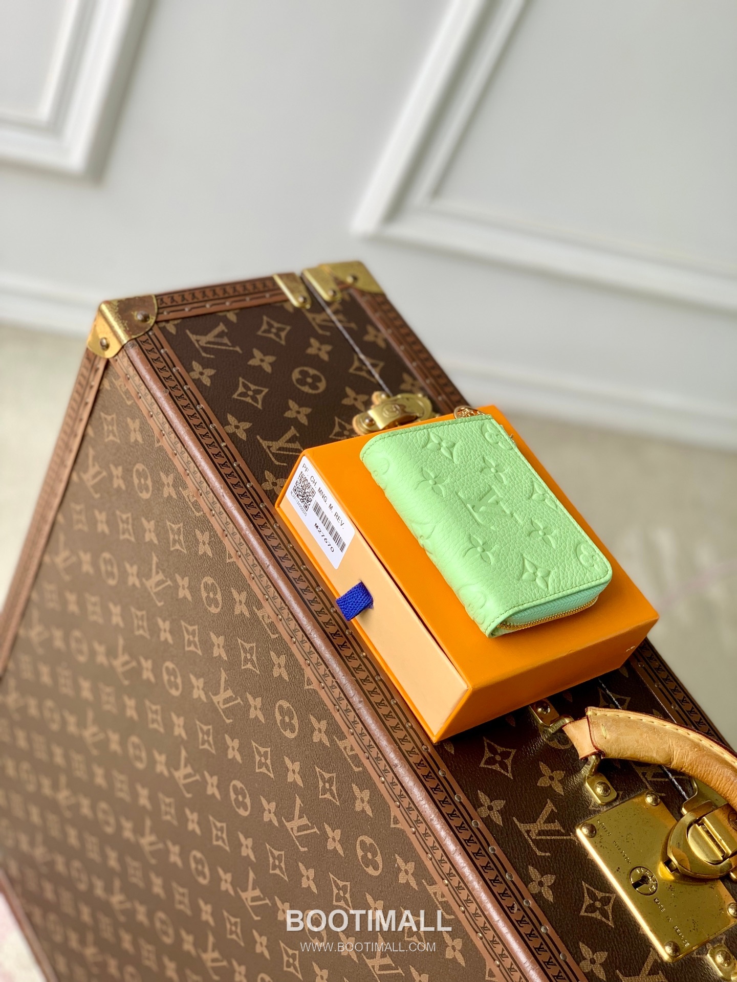루이비통 레더 LV지퍼 컴팩트 그린 반지갑 Louis Vuitton Leather LV Zipper Compact Green Wallet M27670 11cm 3