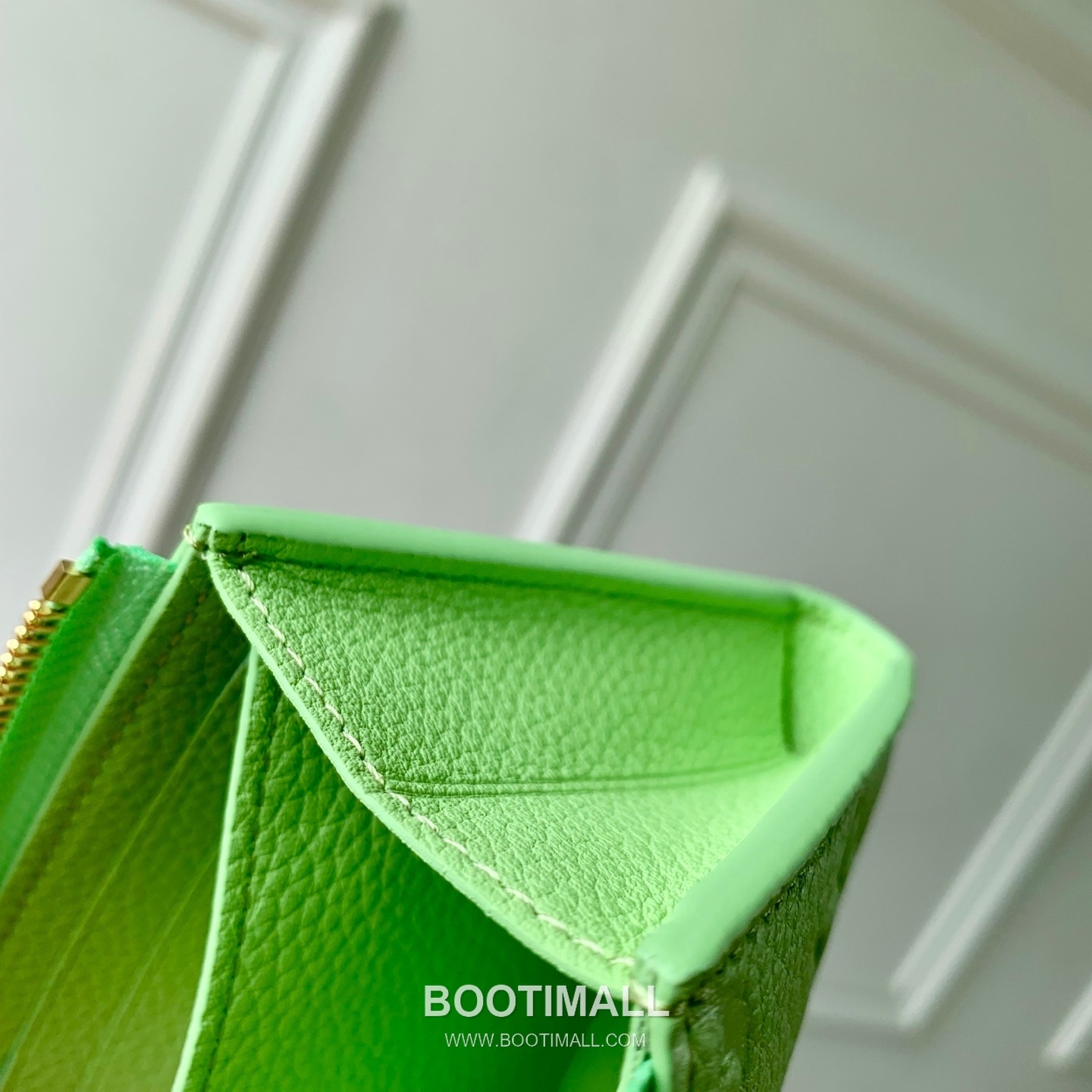 루이비통 레더 LV지퍼 컴팩트 그린 반지갑 Louis Vuitton Leather LV Zipper Compact Green Wallet M27670 11cm 6