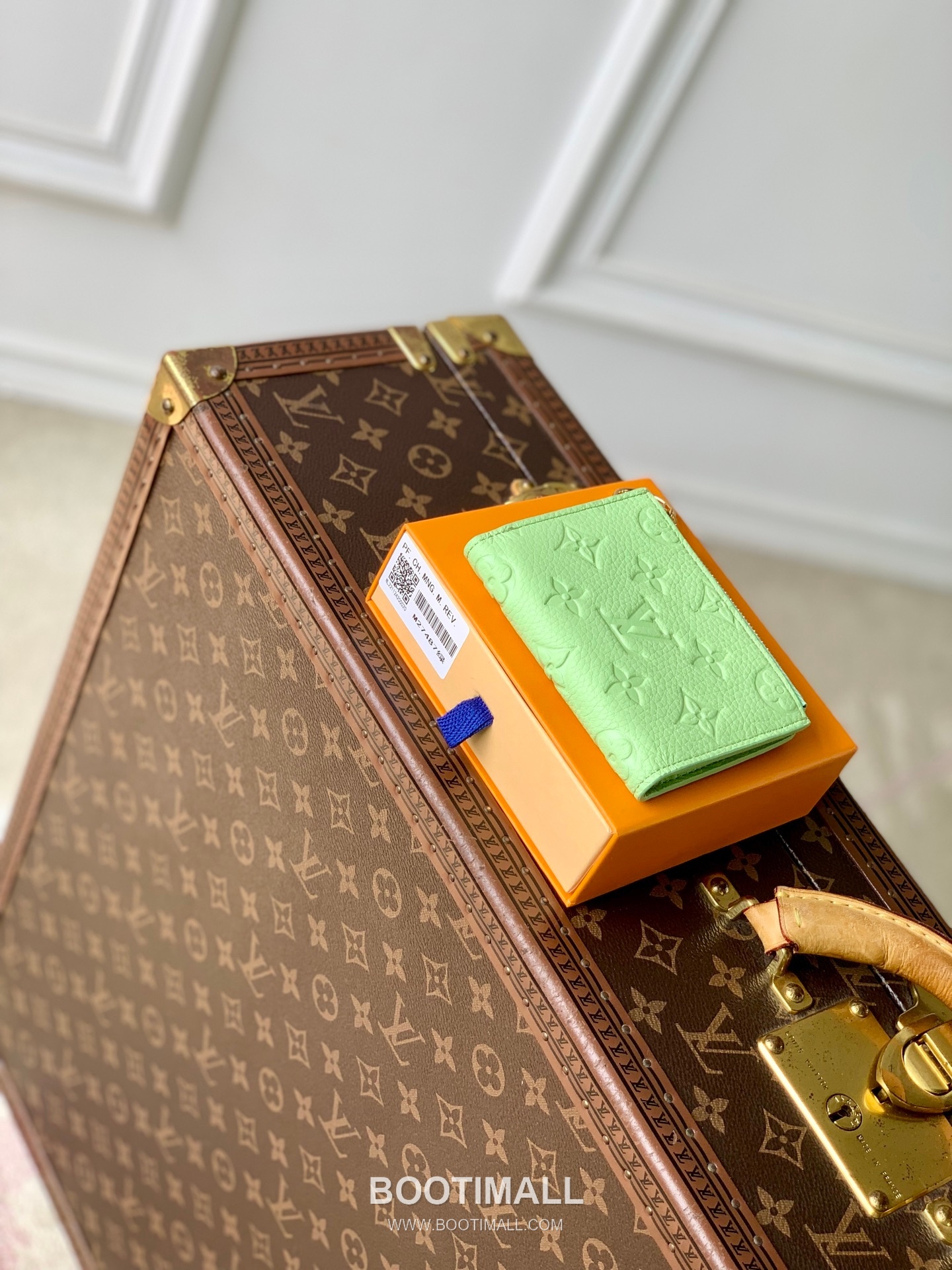 루이비통 모노그램 앙프렝뜨 레더 LV참 지퍼 그린 반지갑 Louis Vuitton Monogram Empreinte Leather LV Charm Zipper Green Wallet M27487 11.5cm 3