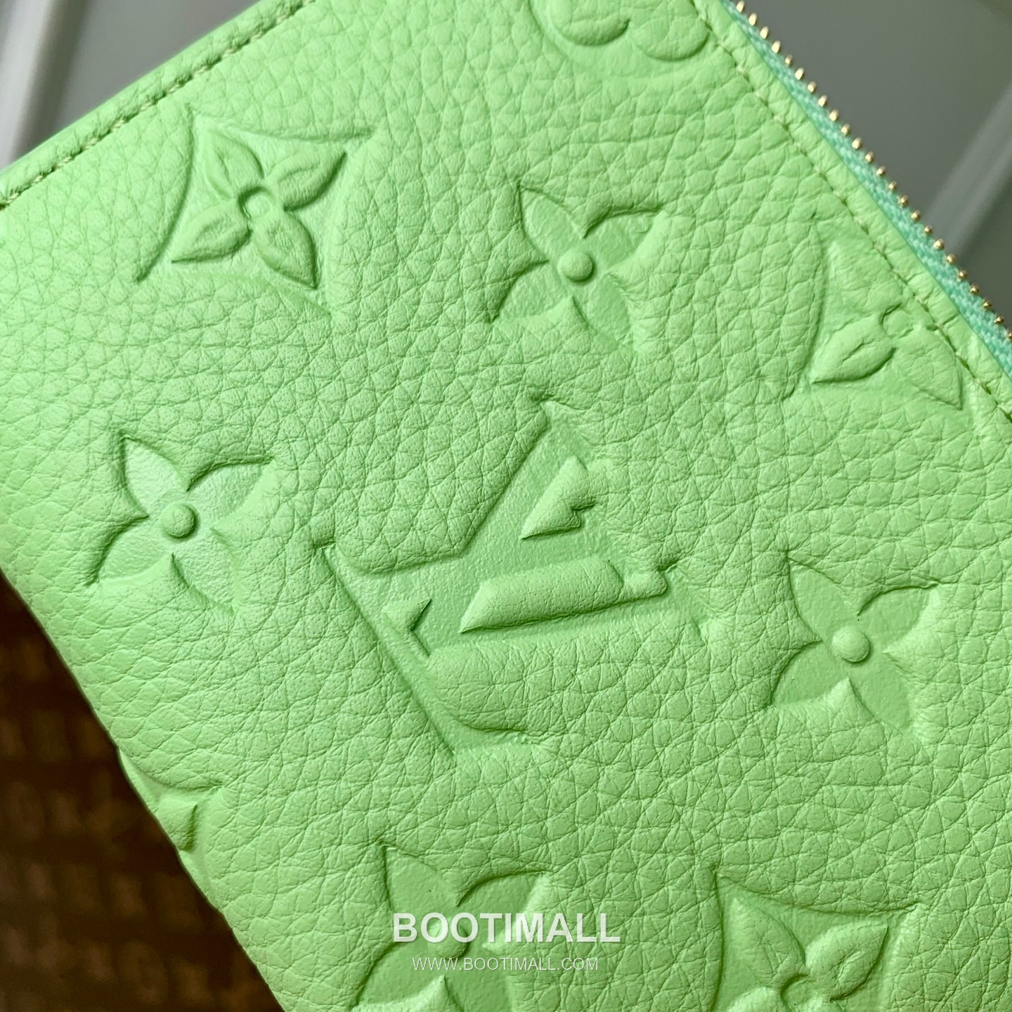 루이비통 모노그램 앙프렝뜨 레더 LV참 지퍼 그린 반지갑 Louis Vuitton Monogram Empreinte Leather LV Charm Zipper Green Wallet M27487 11.5cm 5