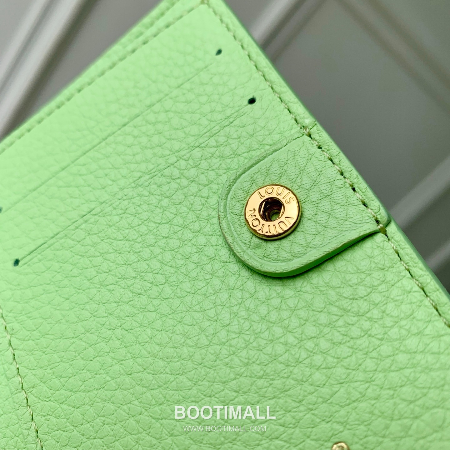 루이비통 모노그램 앙프렝뜨 레더 LV참 지퍼 그린 반지갑 Louis Vuitton Monogram Empreinte Leather LV Charm Zipper Green Wallet M27487 11.5cm 7