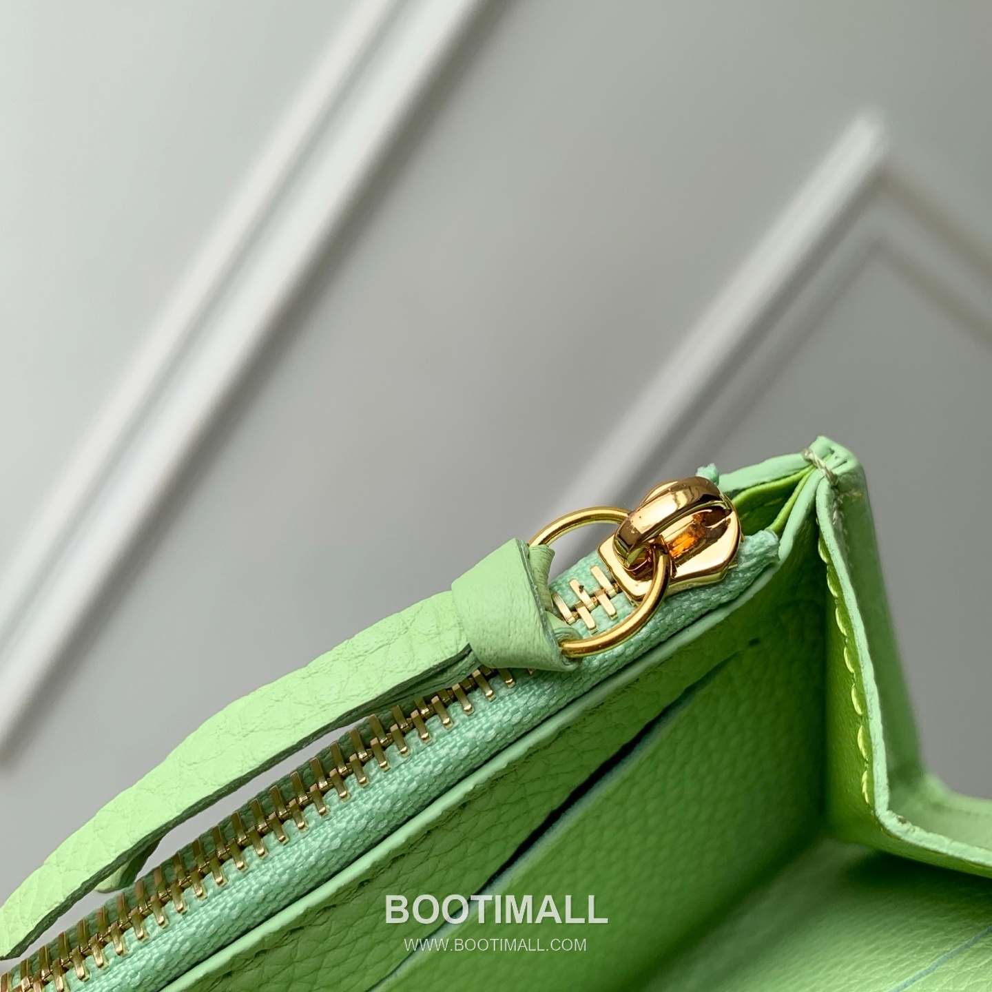 루이비통 모노그램 앙프렝뜨 레더 LV버튼 컴팩트 그린 반지갑 Louis Vuitton Monogram Empreinte Leather LV Button Compact Green Wallet M27480 11cm 5