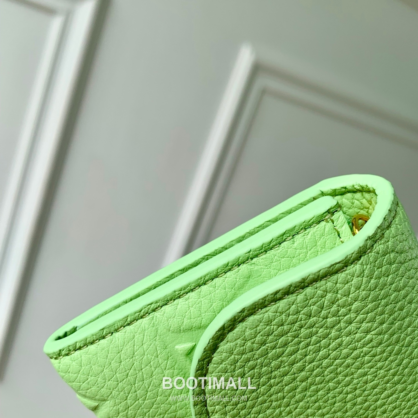 루이비통 모노그램 앙프렝뜨 레더 LV버튼 컴팩트 그린 반지갑 Louis Vuitton Monogram Empreinte Leather LV Button Compact Green Wallet M27480 11cm 6