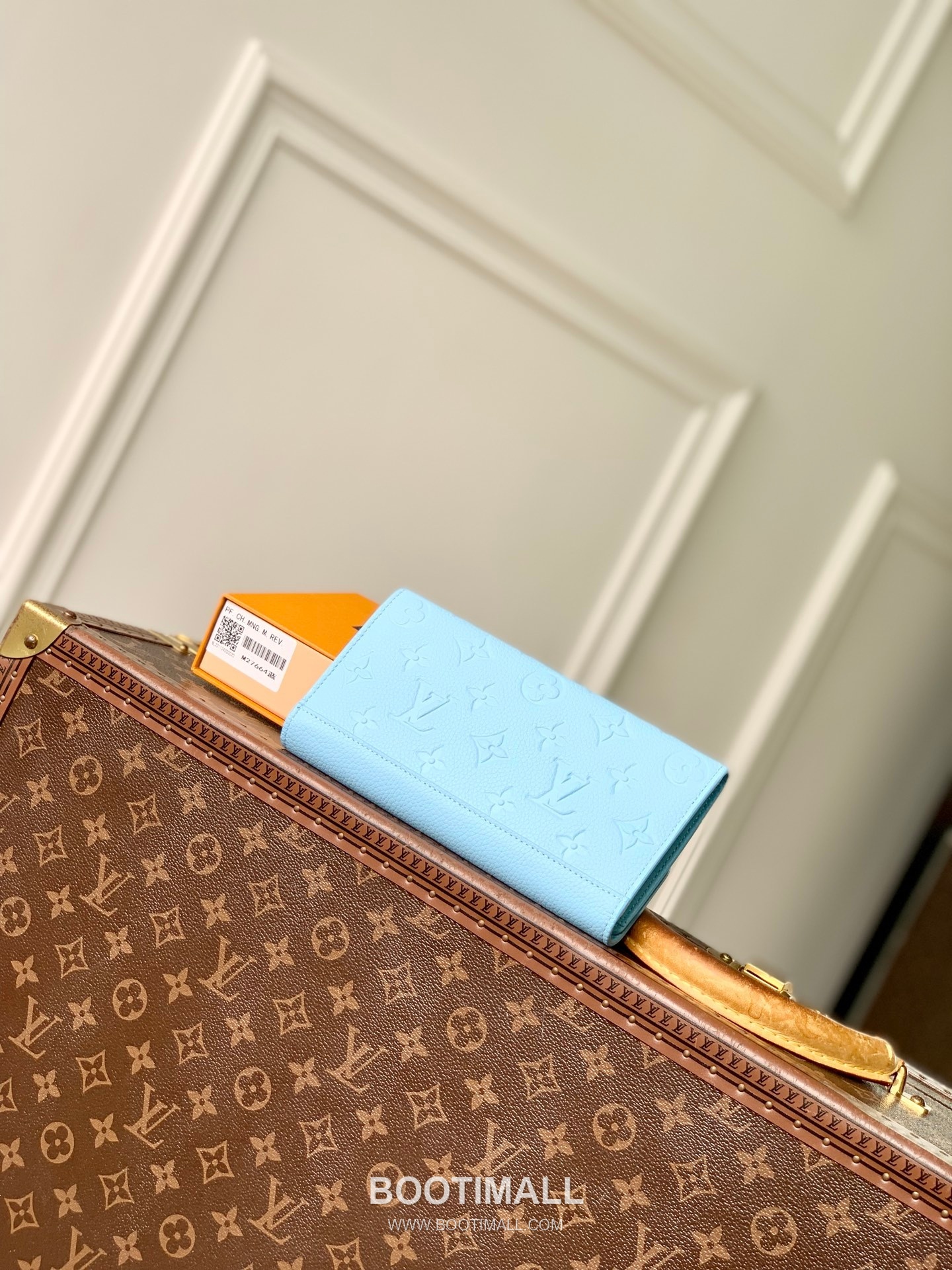 루이비통 모노그램 앙프렝뜨 레더 LV버튼 그린 장지갑 Louis Vuitton Monogram Empreinte Leather LV Button Green Long Wallet M27664 19cm 2