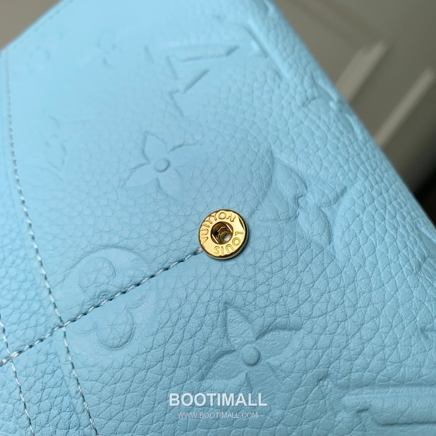 루이비통 모노그램 앙프렝뜨 레더 LV버튼 그린 장지갑 Louis Vuitton Monogram Empreinte Leather LV Button Green Long Wallet M27664 19cm 5