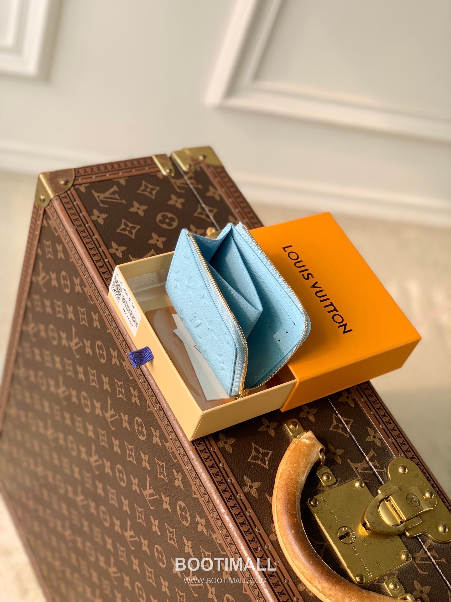 루이비통 레더 LV지퍼 컴팩트 그린 반지갑 Louis Vuitton Leather LV Zipper Compact Green Wallet M27670 11cm 10