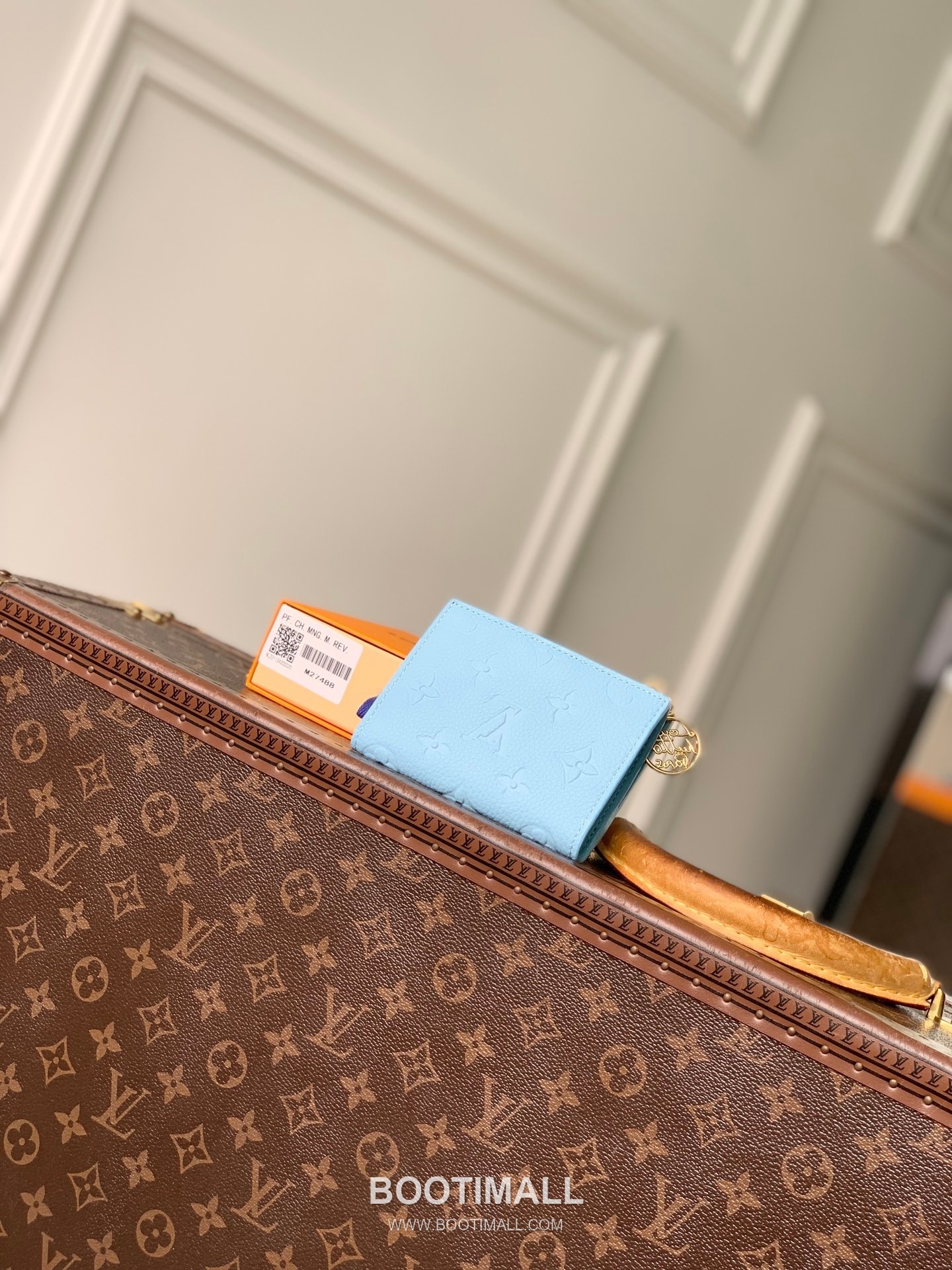 루이비통 모노그램 앙프렝뜨 레더 LV참 지퍼 그린 반지갑 Louis Vuitton Monogram Empreinte Leather LV Charm Zipper Green Wallet M27487 11.5cm 2