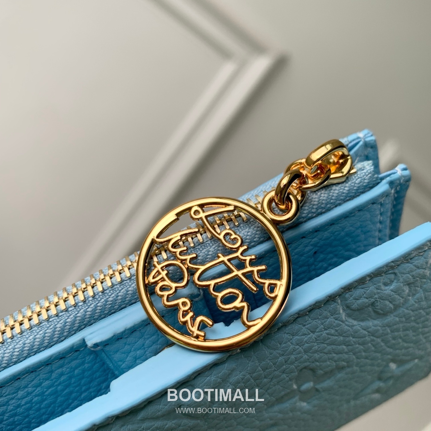 루이비통 모노그램 앙프렝뜨 레더 LV참 지퍼 그린 반지갑 Louis Vuitton Monogram Empreinte Leather LV Charm Zipper Green Wallet M27487 11.5cm 4