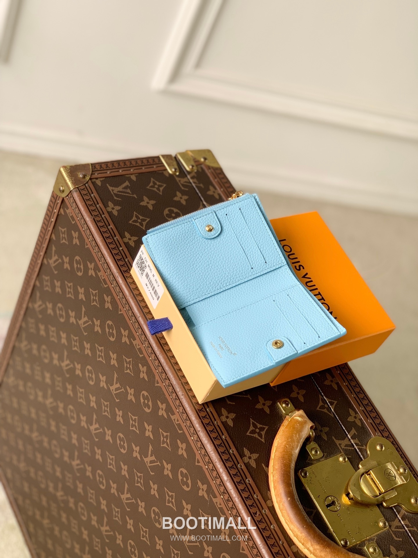 루이비통 모노그램 앙프렝뜨 레더 LV참 지퍼 그린 반지갑 Louis Vuitton Monogram Empreinte Leather LV Charm Zipper Green Wallet M27487 11.5cm 10