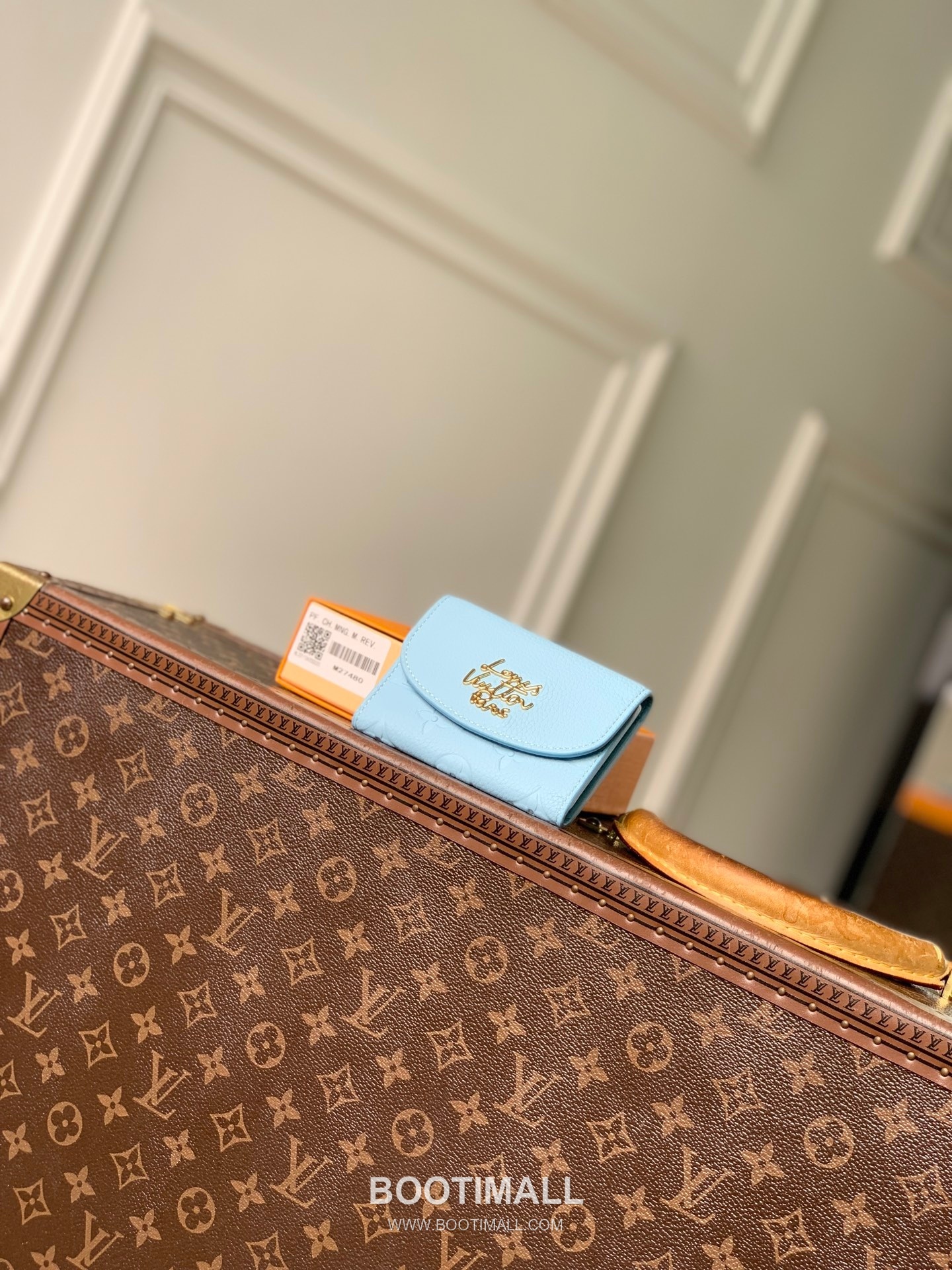 루이비통 모노그램 앙프렝뜨 레더 LV버튼 컴팩트 그린 반지갑 Louis Vuitton Monogram Empreinte Leather LV Button Compact Green Wallet M27480 11cm 1