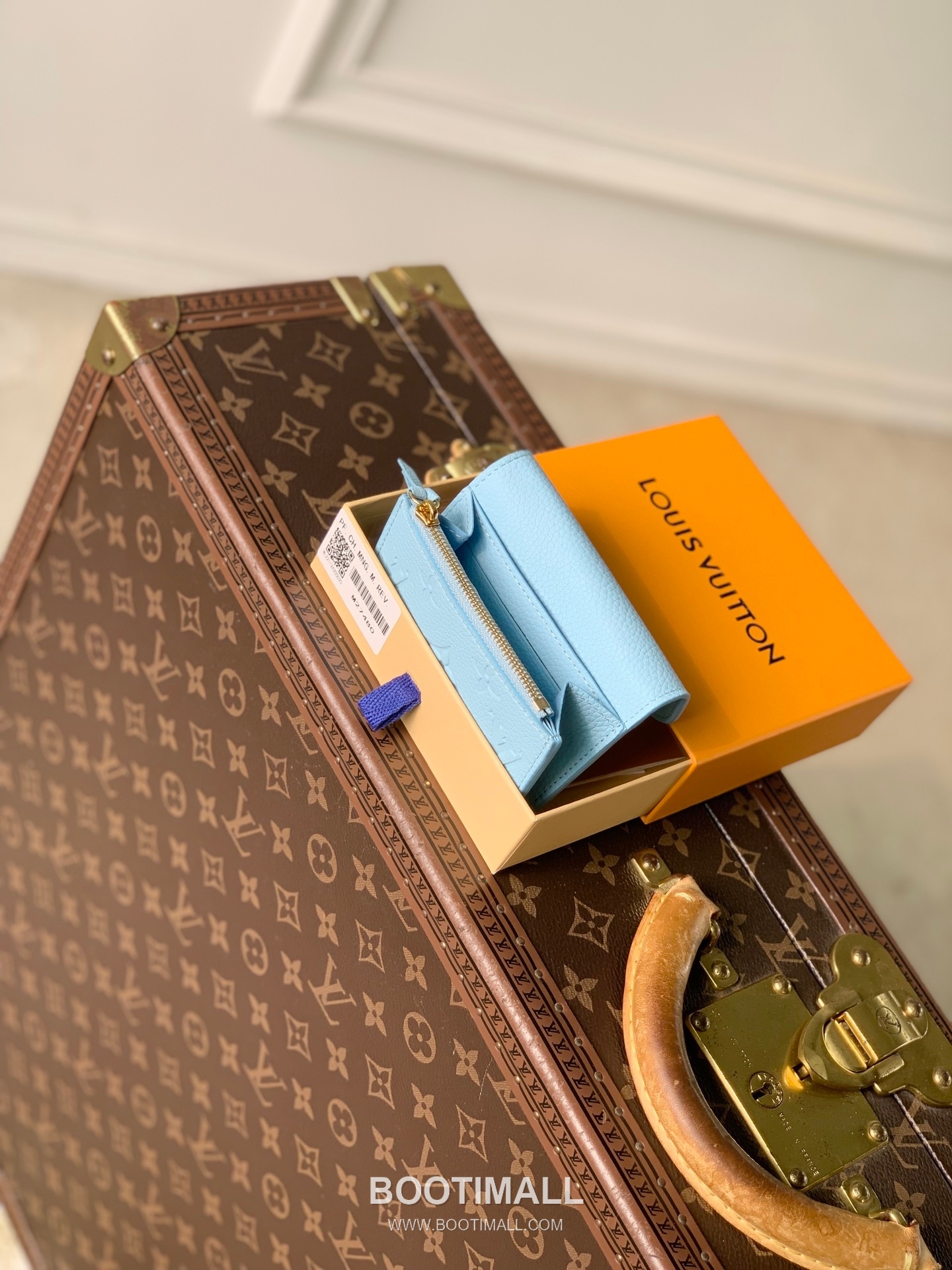 루이비통 모노그램 앙프렝뜨 레더 LV버튼 컴팩트 그린 반지갑 Louis Vuitton Monogram Empreinte Leather LV Button Compact Green Wallet M27480 11cm 9