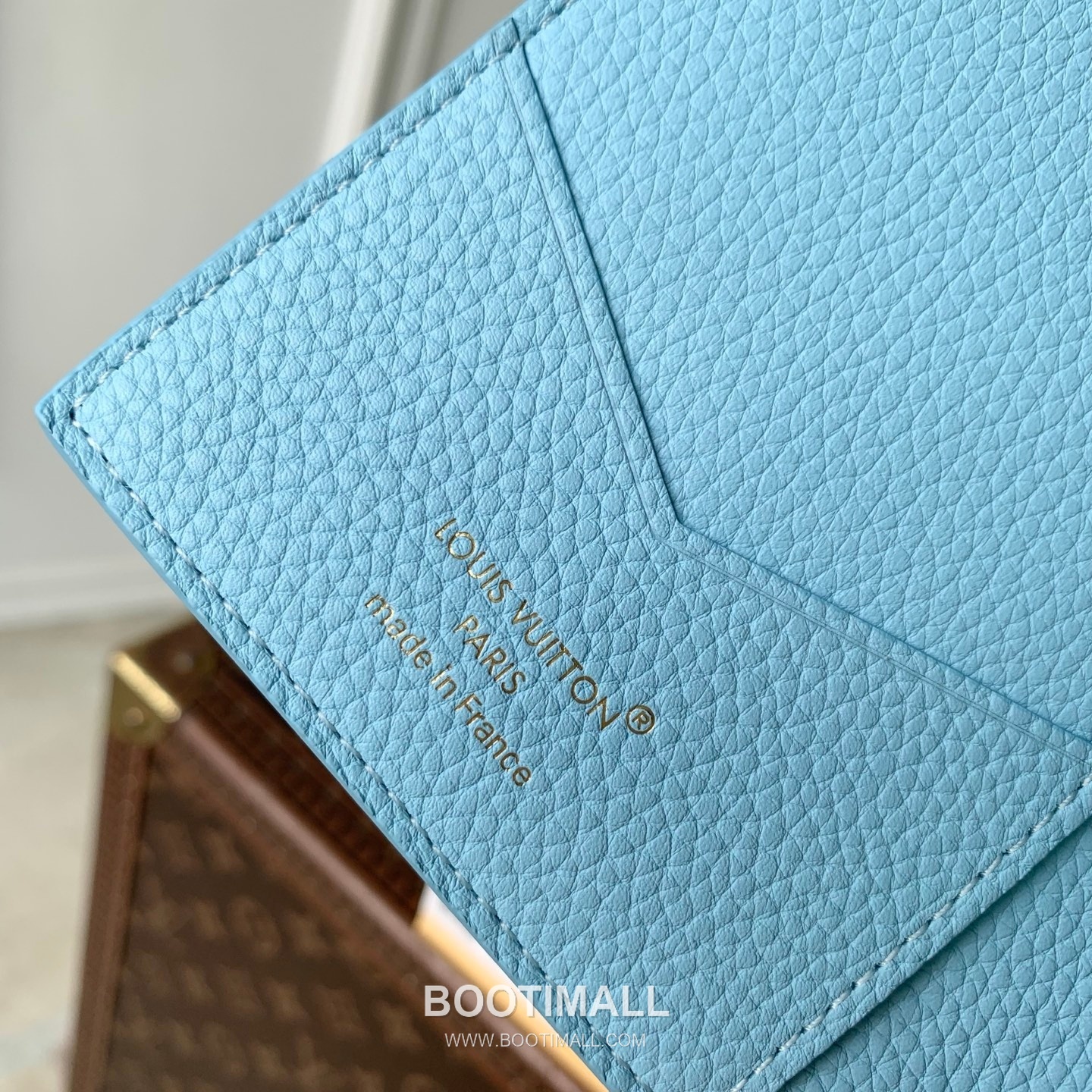 루이비통 모노그램 앙프렝뜨 레더 카드슬롯 그린 여권케이스 Louis Vuitton Monogram Empreinte Leather Card Slot Green Passport Case M27678 14cm 10
