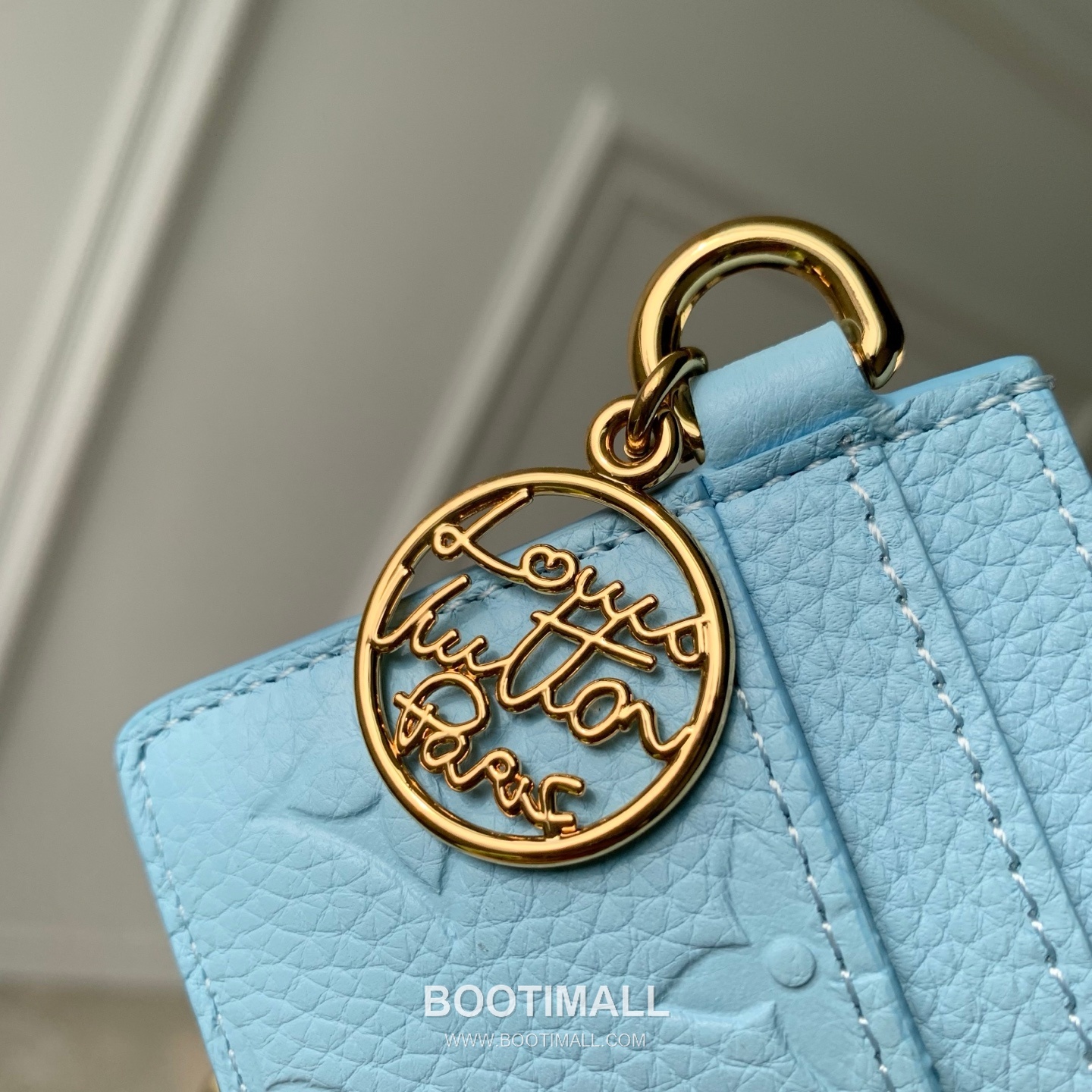 루이비통 모노그램 앙프렝뜨 레더 LV참 카드슬롯 그린 카드지갑 Louis Vuitton Monogram Empreinte Leather LV Charm Card Slot Green Card Holder M27485 10.2cm 4