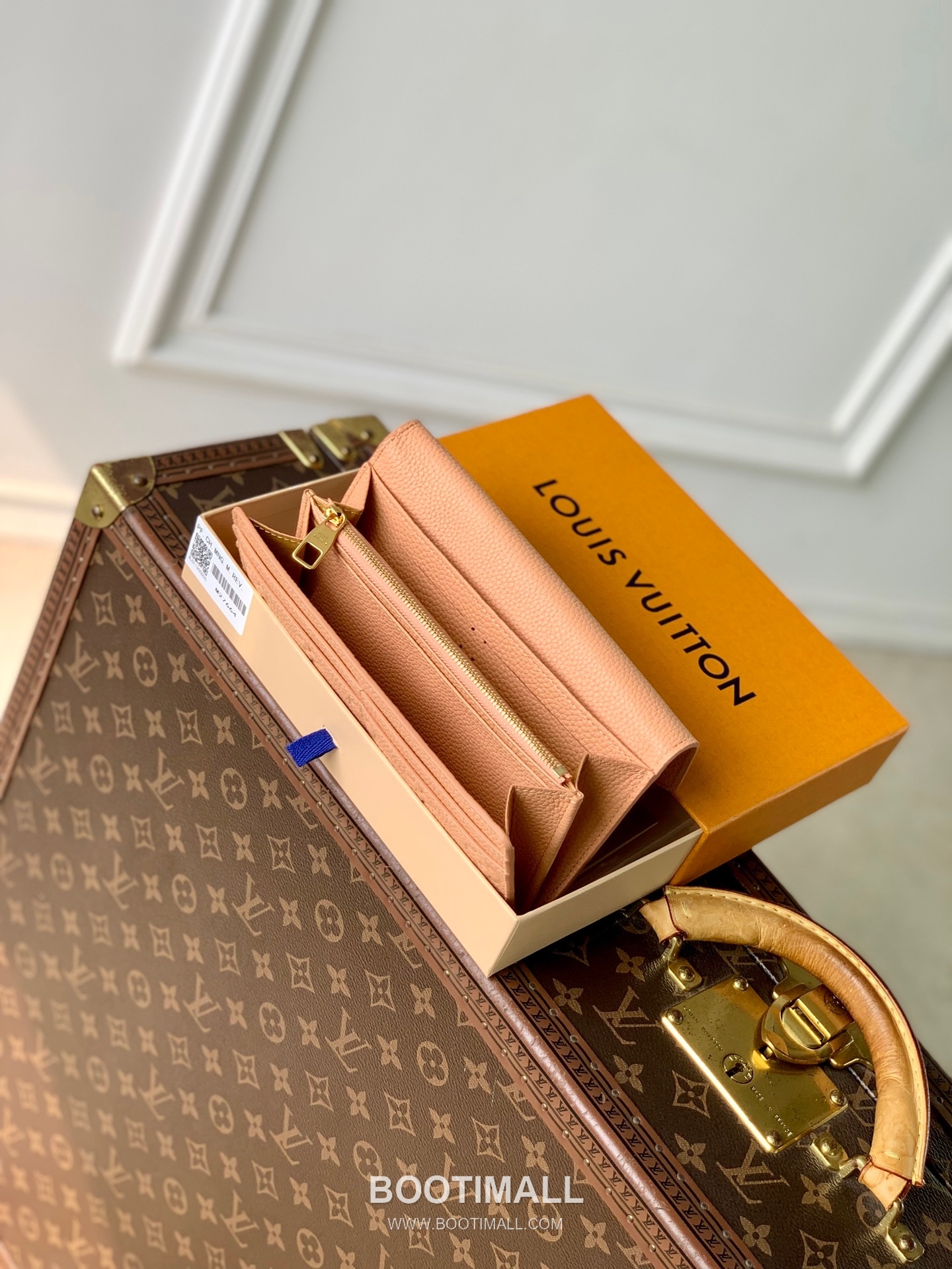 루이비통 모노그램 앙프렝뜨 레더 LV버튼 그린 장지갑 Louis Vuitton Monogram Empreinte Leather LV Button Green Long Wallet M27664 19cm 11