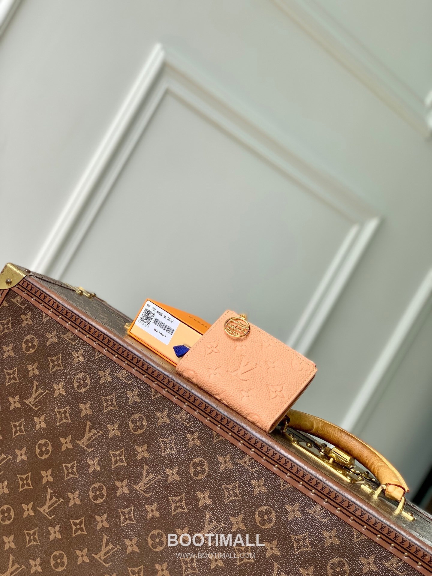 루이비통 모노그램 앙프렝뜨 레더 LV참 지퍼 그린 반지갑 Louis Vuitton Monogram Empreinte Leather LV Charm Zipper Green Wallet M27487 11.5cm 1