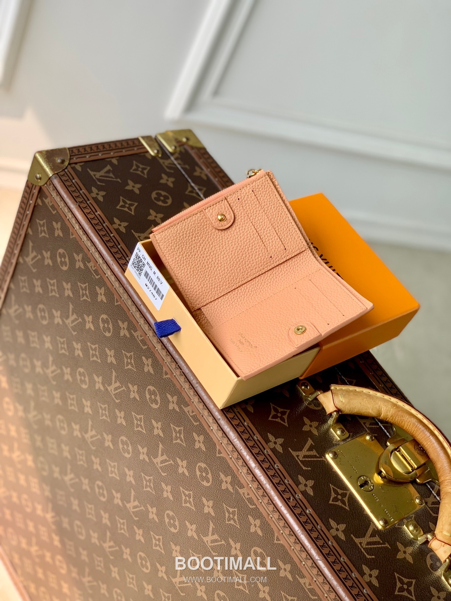 루이비통 모노그램 앙프렝뜨 레더 LV참 지퍼 그린 반지갑 Louis Vuitton Monogram Empreinte Leather LV Charm Zipper Green Wallet M27487 11.5cm 11