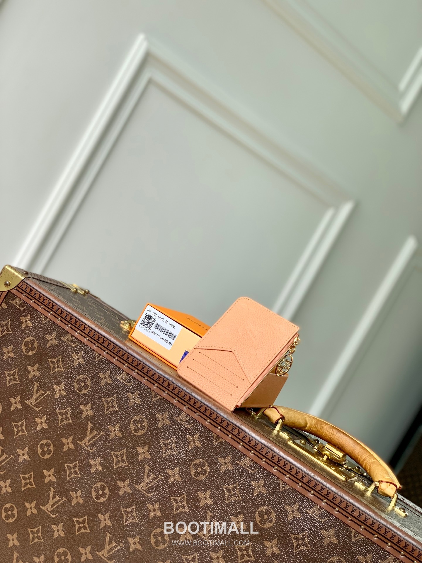 루이비통 모노그램 앙프렝뜨 레더 LV참 지퍼 그린 카드지갑 Louis Vuitton Monogram Empreinte Leather LV Charm Zipper Green Card Holder M27668 12cm 3