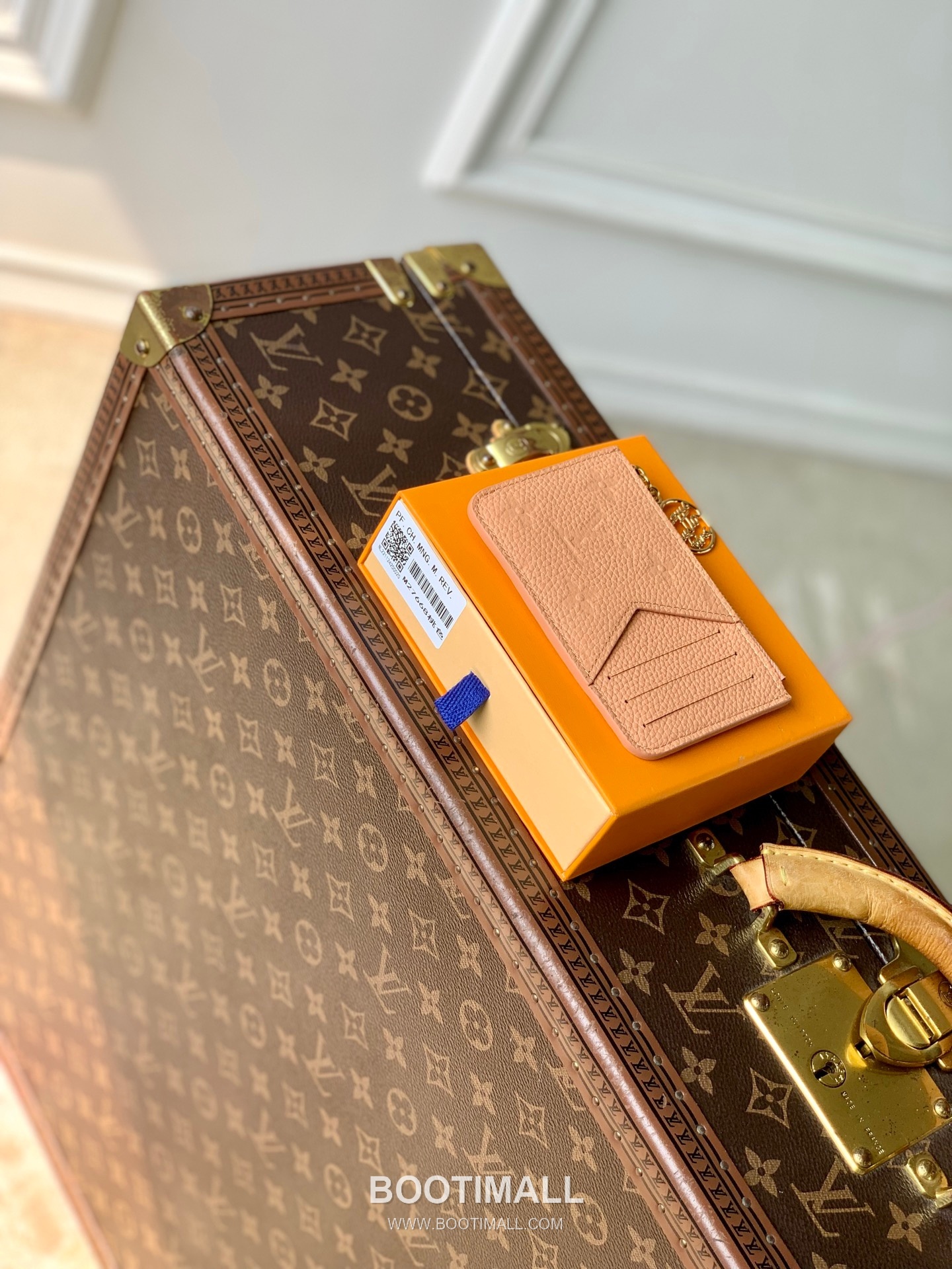 루이비통 모노그램 앙프렝뜨 레더 LV참 지퍼 그린 카드지갑 Louis Vuitton Monogram Empreinte Leather LV Charm Zipper Green Card Holder M27668 12cm 4