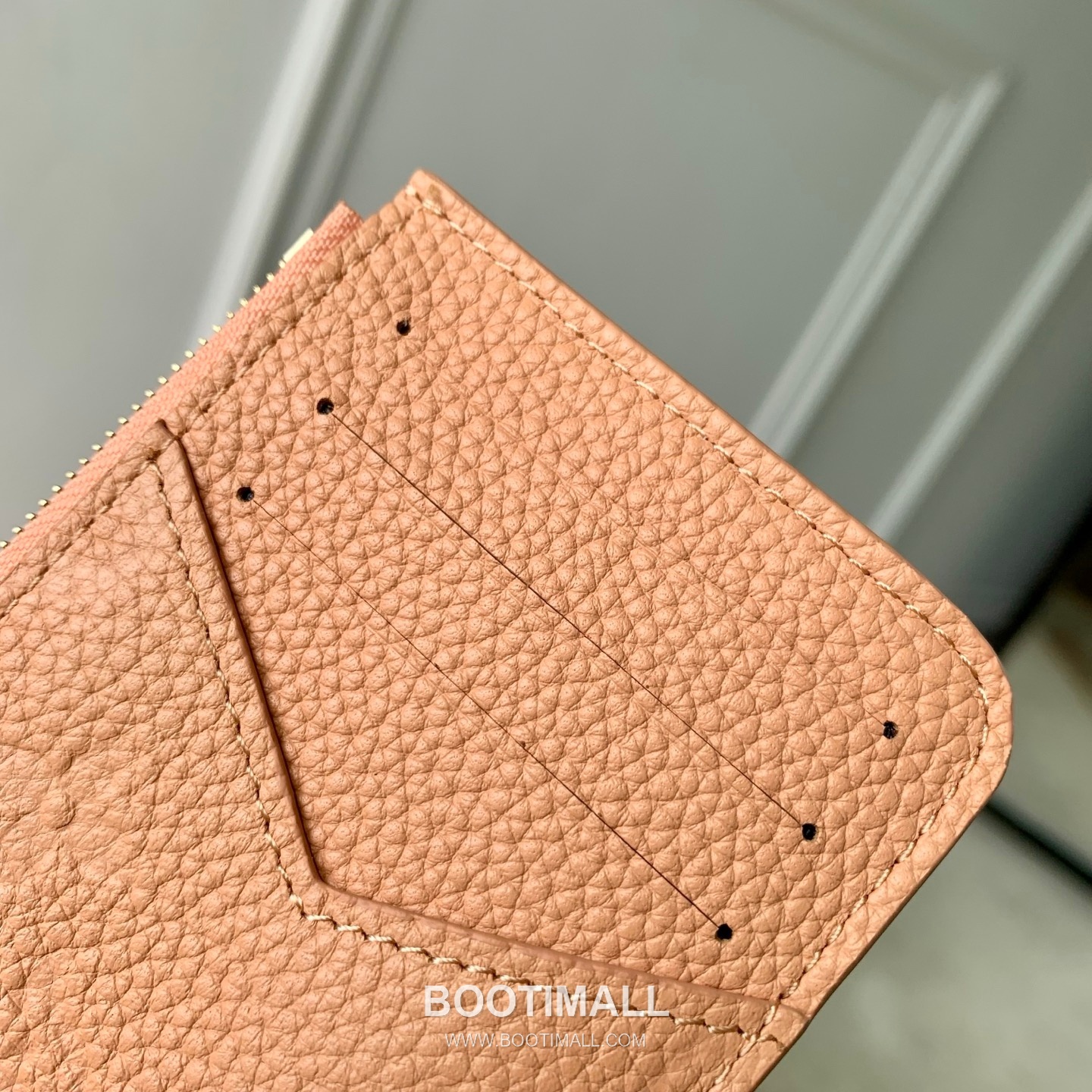 루이비통 모노그램 앙프렝뜨 레더 LV참 지퍼 그린 카드지갑 Louis Vuitton Monogram Empreinte Leather LV Charm Zipper Green Card Holder M27668 12cm 9