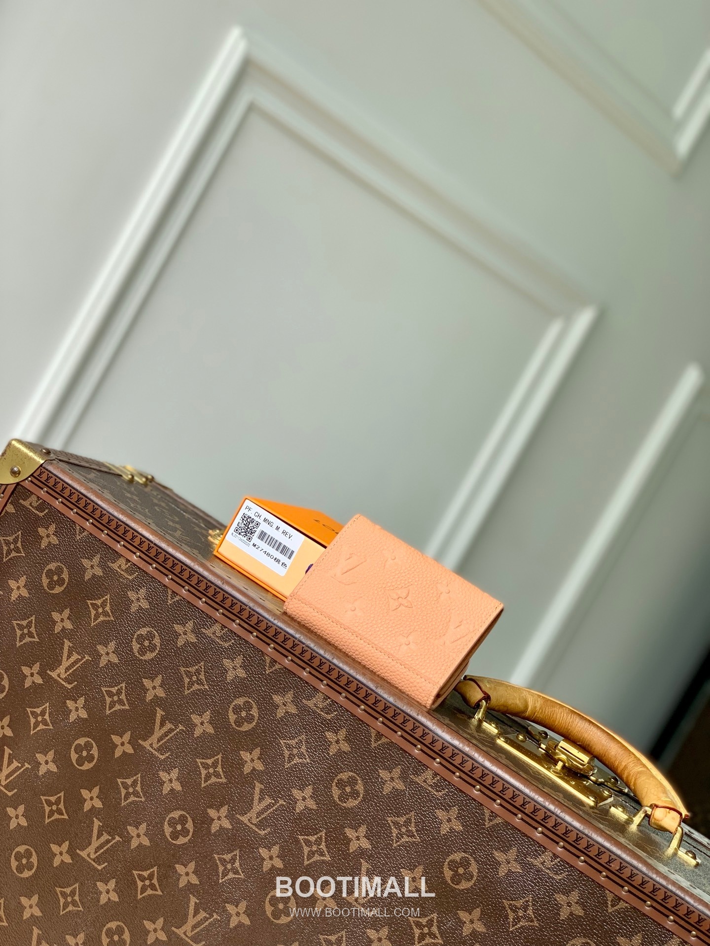 루이비통 모노그램 앙프렝뜨 레더 LV버튼 컴팩트 그린 반지갑 Louis Vuitton Monogram Empreinte Leather LV Button Compact Green Wallet M27480 11cm 2