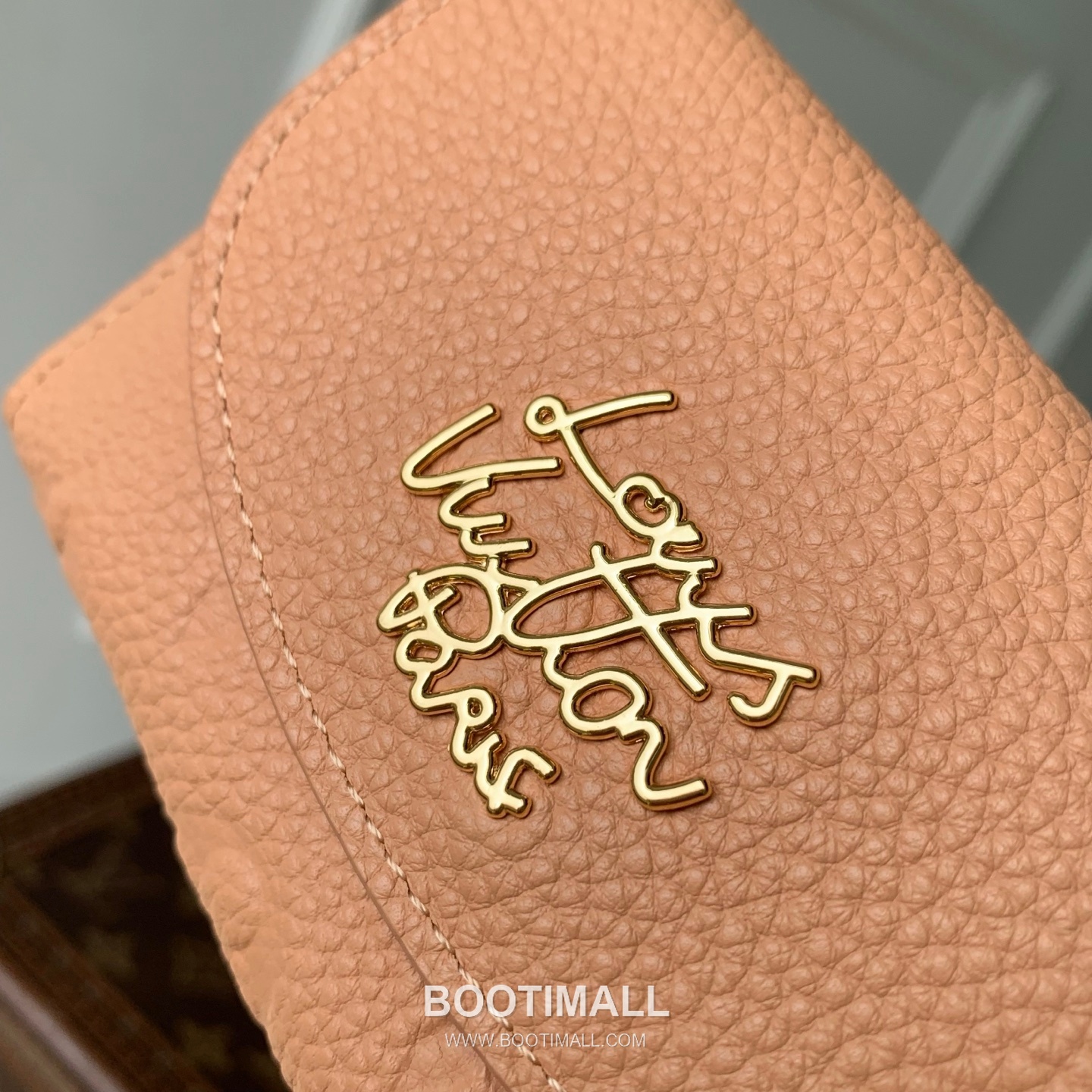 루이비통 모노그램 앙프렝뜨 레더 LV버튼 컴팩트 그린 반지갑 Louis Vuitton Monogram Empreinte Leather LV Button Compact Green Wallet M27480 11cm 4