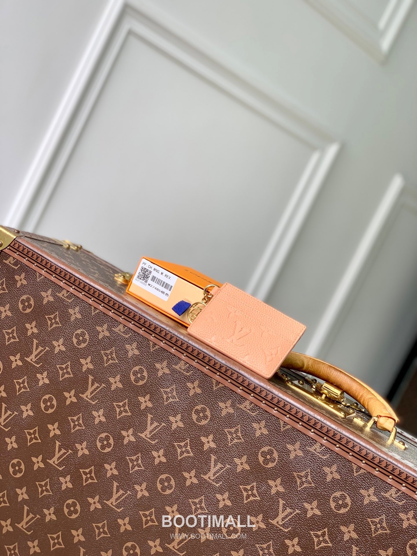 루이비통 모노그램 앙프렝뜨 레더 LV참 카드슬롯 그린 카드지갑 Louis Vuitton Monogram Empreinte Leather LV Charm Card Slot Green Card Holder M27485 10.2cm 2