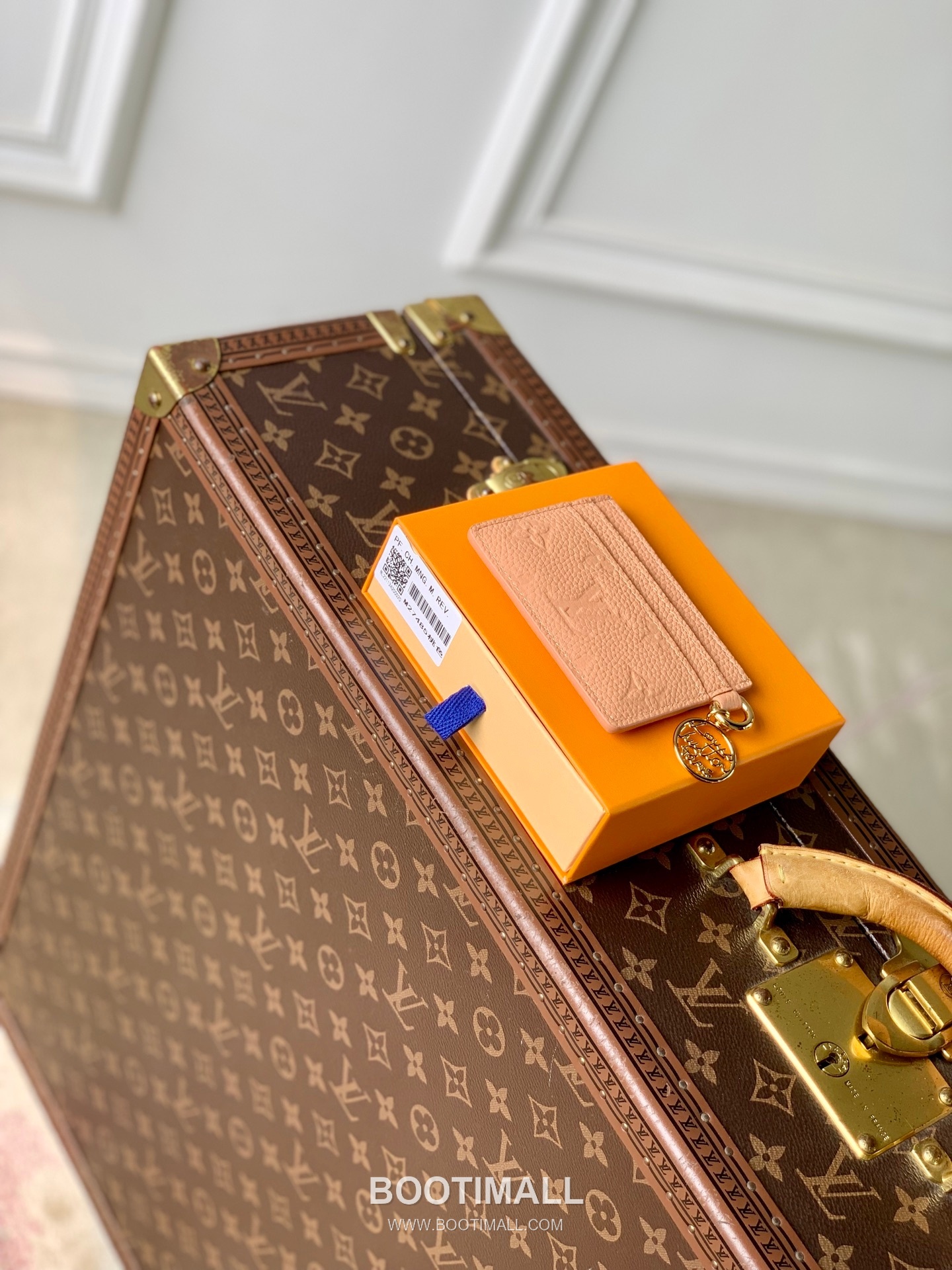 루이비통 모노그램 앙프렝뜨 레더 LV참 카드슬롯 그린 카드지갑 Louis Vuitton Monogram Empreinte Leather LV Charm Card Slot Green Card Holder M27485 10.2cm 3