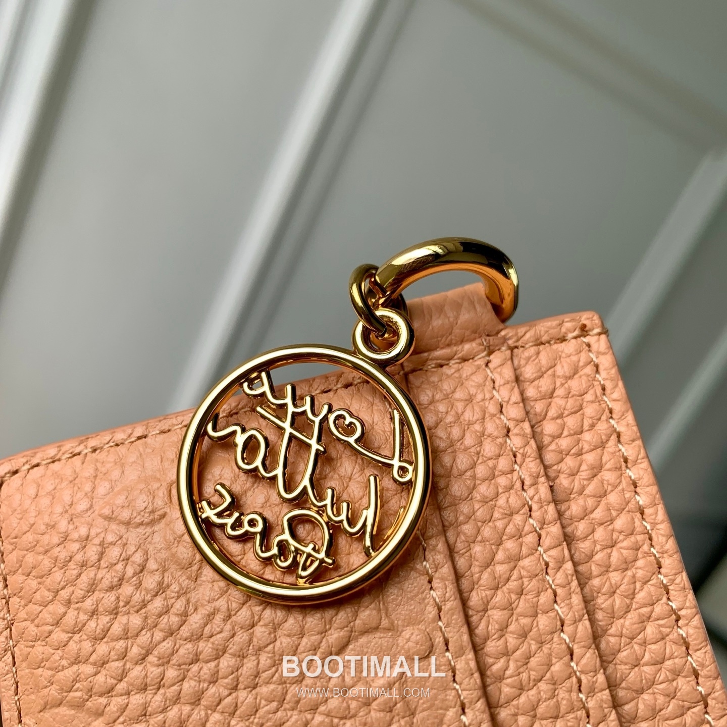 루이비통 모노그램 앙프렝뜨 레더 LV참 카드슬롯 그린 카드지갑 Louis Vuitton Monogram Empreinte Leather LV Charm Card Slot Green Card Holder M27485 10.2cm 4