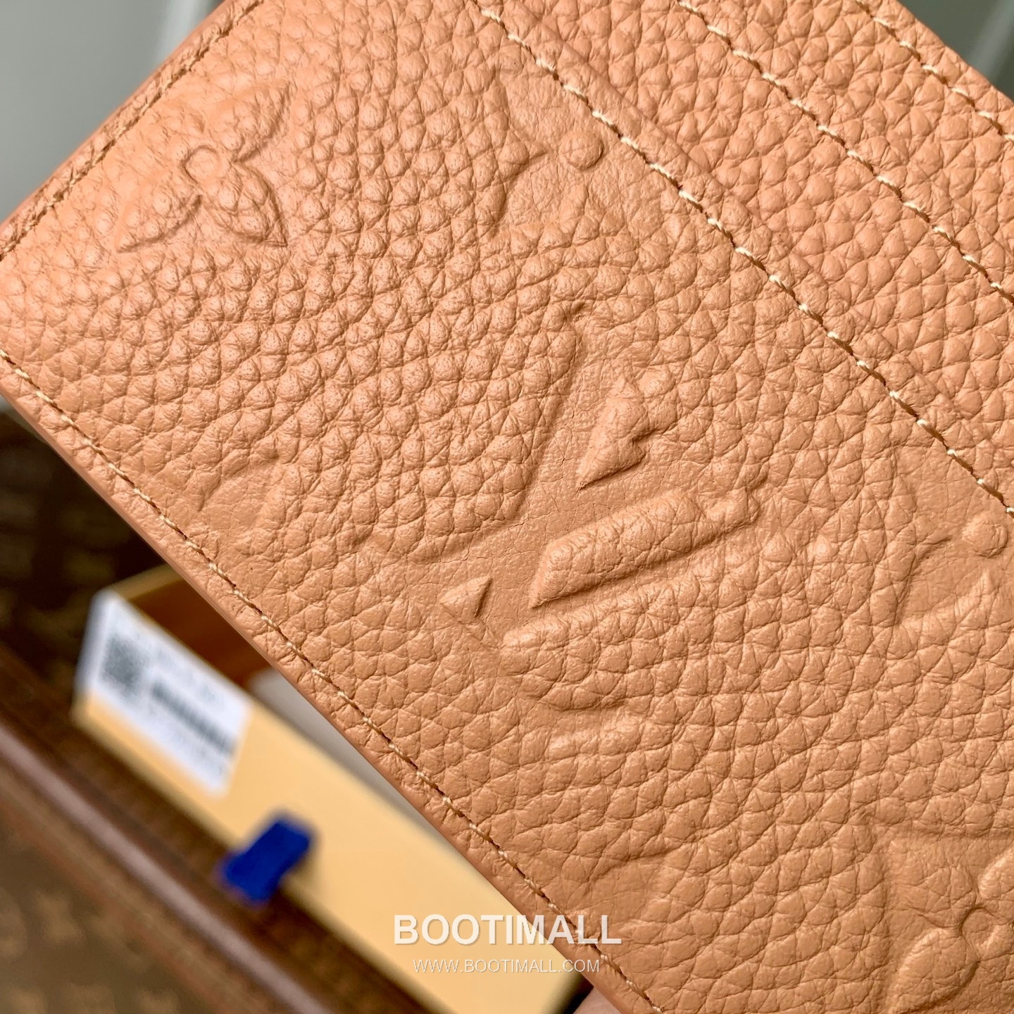 루이비통 모노그램 앙프렝뜨 레더 LV참 카드슬롯 그린 카드지갑 Louis Vuitton Monogram Empreinte Leather LV Charm Card Slot Green Card Holder M27485 10.2cm 5