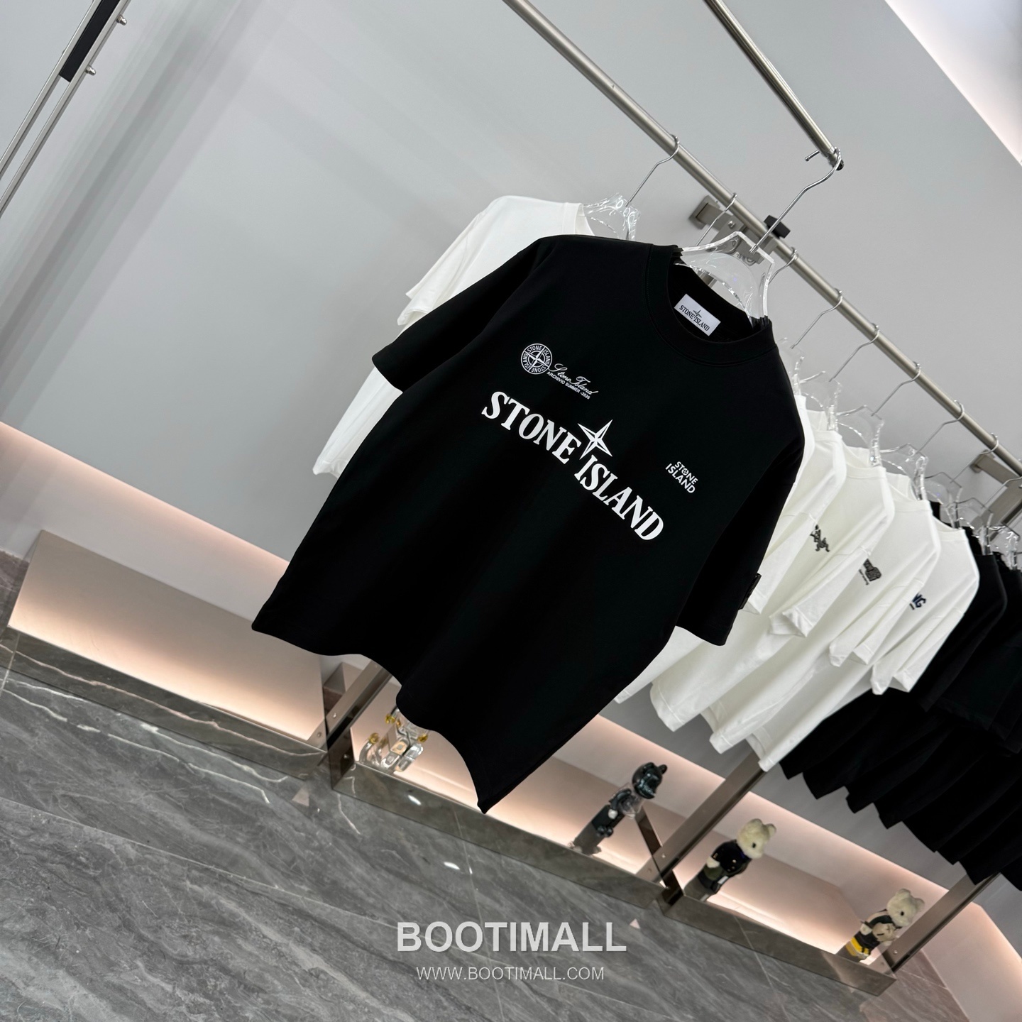스톤아일랜드 2026SS 헤비코튼 로고패치 오버핏 반팔 블랙 티셔츠 Stone Island 2026 SS Heavy Cotton Logo Patch Oversized Short Sleeve Black T-Shirt 8