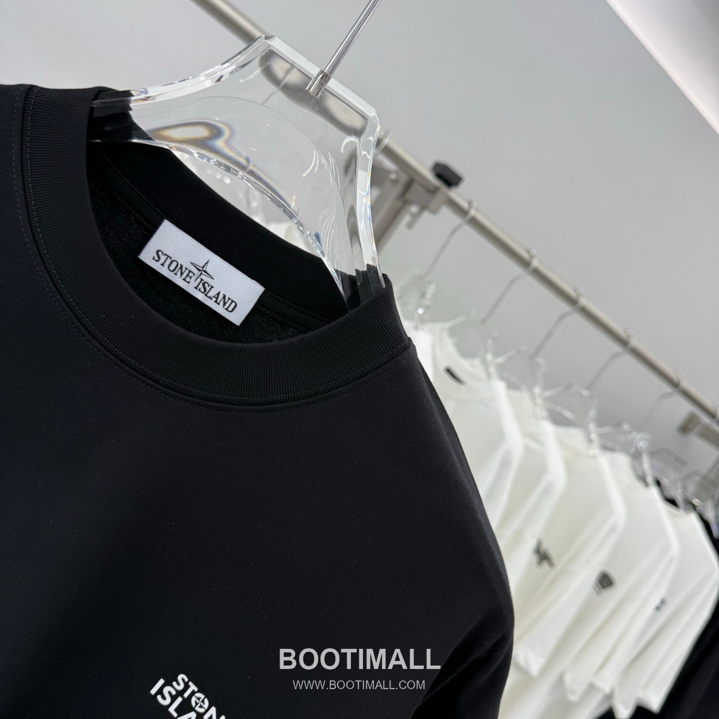 스톤아일랜드 2026SS 헤비코튼 로고패치 오버핏 반팔 블랙 티셔츠 Stone Island 2026 SS Heavy Cotton Logo Patch Oversized Short Sleeve Black T-Shirt 10