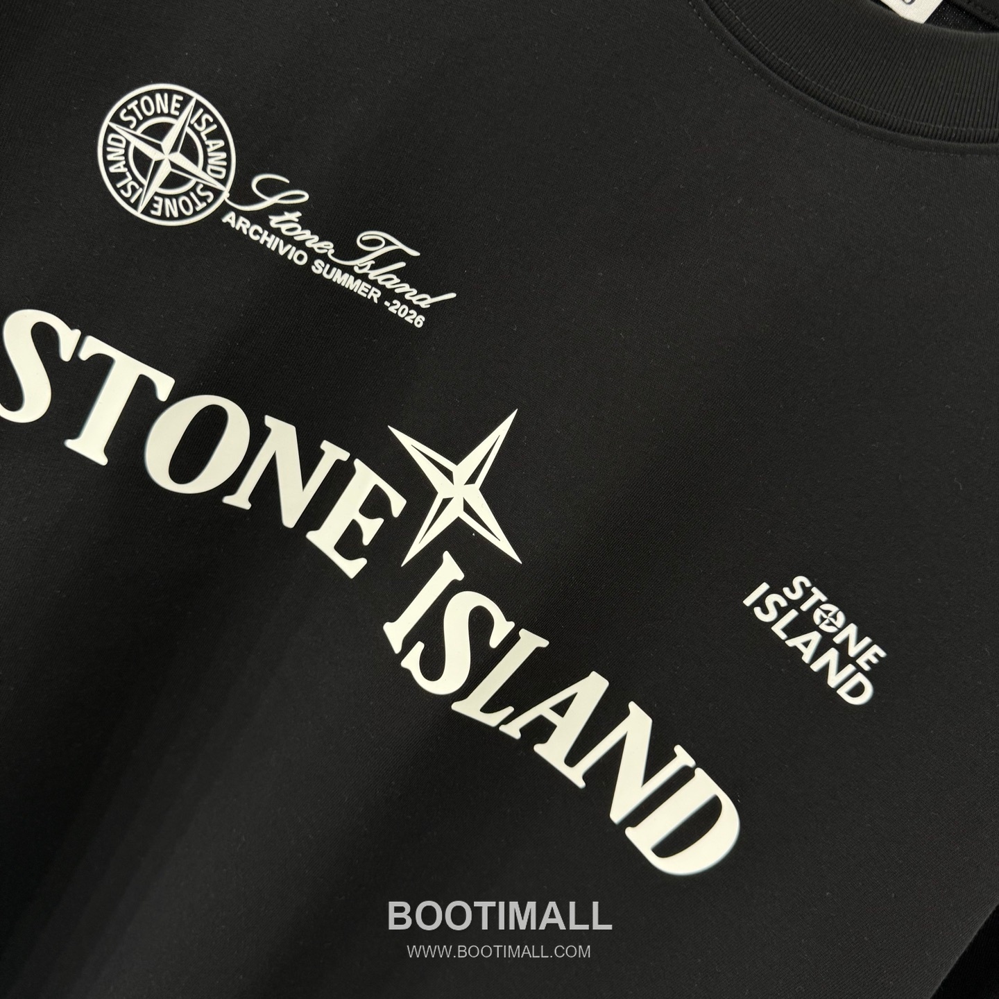 스톤아일랜드 2026SS 헤비코튼 로고패치 오버핏 반팔 블랙 티셔츠 Stone Island 2026 SS Heavy Cotton Logo Patch Oversized Short Sleeve Black T-Shirt 12