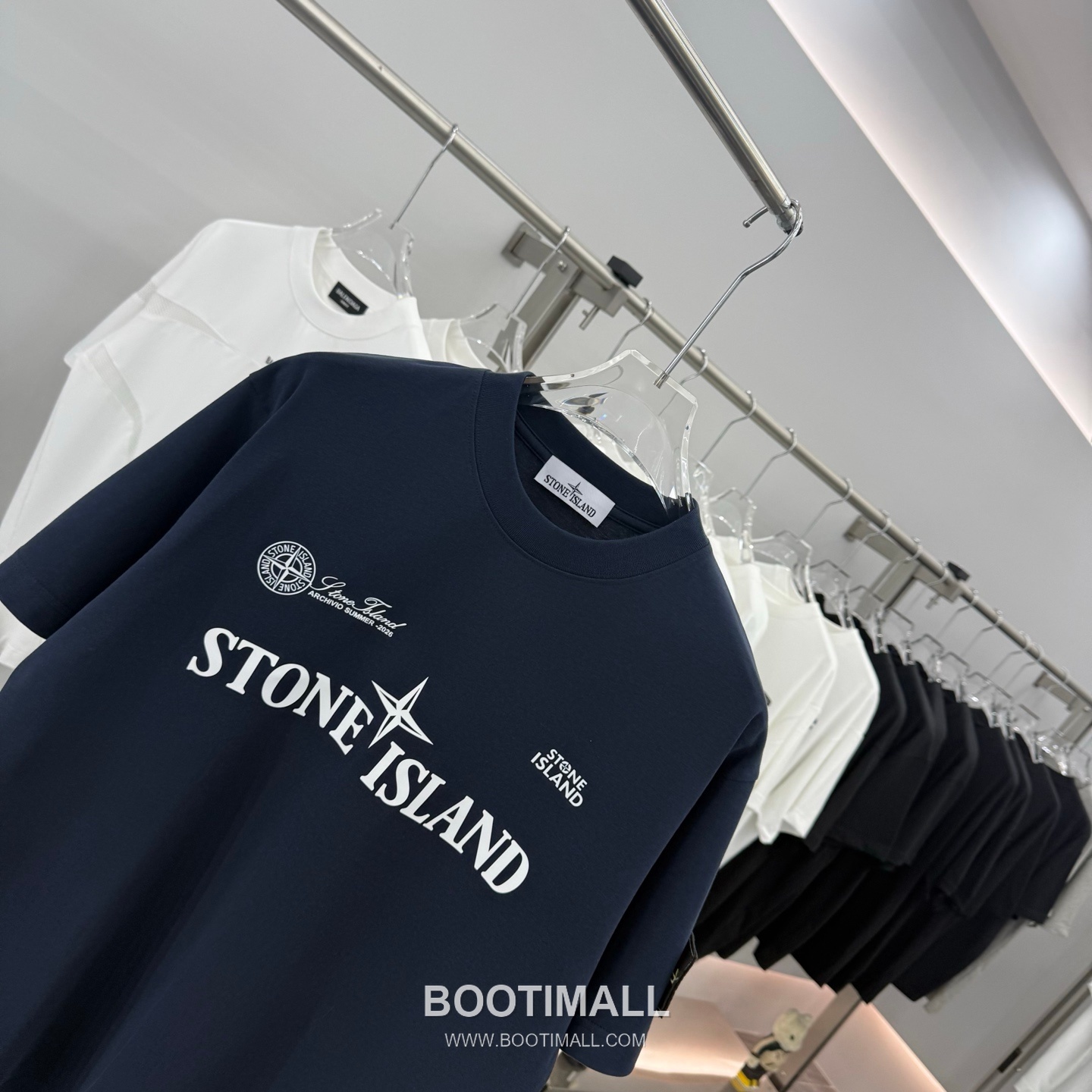 스톤아일랜드 2026SS 헤비코튼 로고패치 오버핏 반팔 블랙 티셔츠 Stone Island 2026 SS Heavy Cotton Logo Patch Oversized Short Sleeve Black T-Shirt 9
