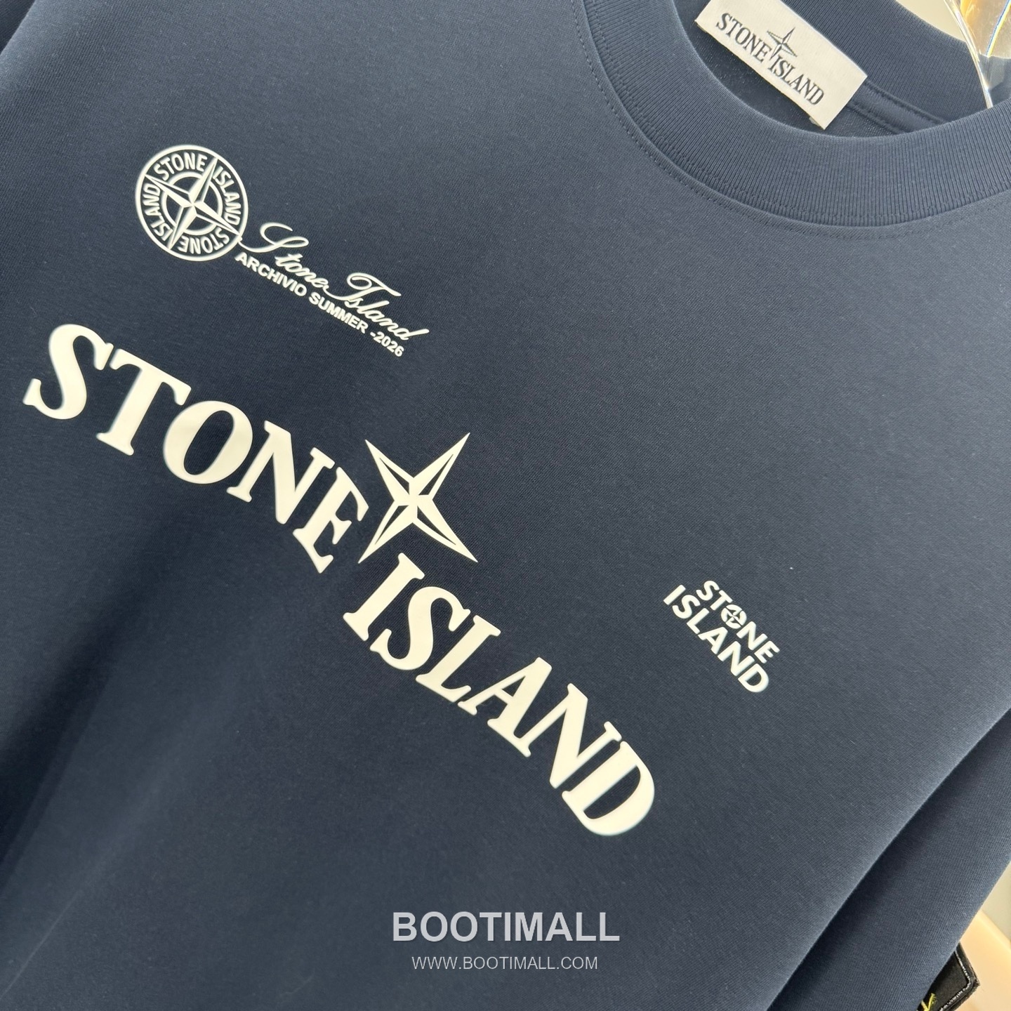 스톤아일랜드 2026SS 헤비코튼 로고패치 오버핏 반팔 블랙 티셔츠 Stone Island 2026 SS Heavy Cotton Logo Patch Oversized Short Sleeve Black T-Shirt 12