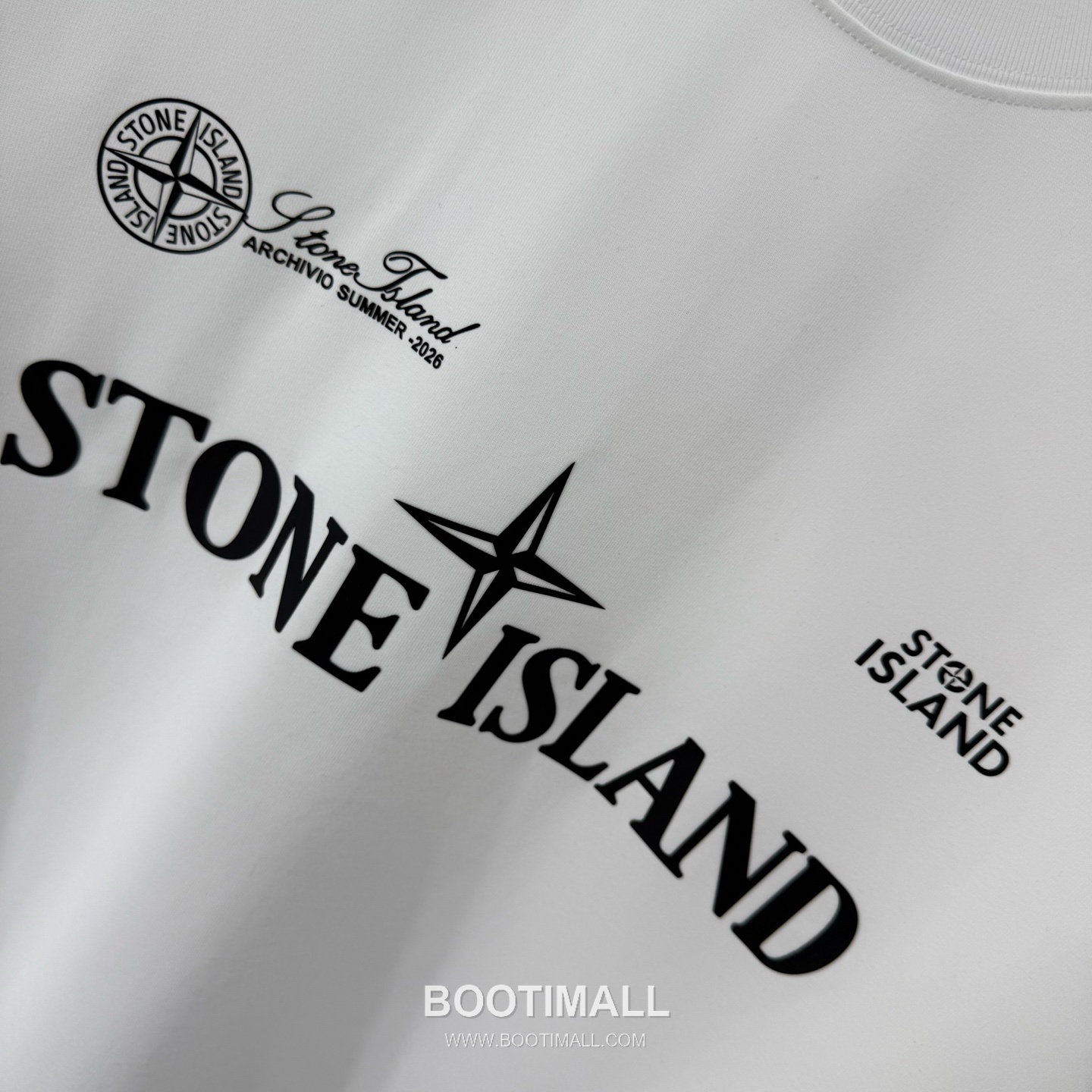 스톤아일랜드 2026SS 헤비코튼 로고패치 오버핏 반팔 화이트 티셔츠 Stone Island 2026 SS Heavy Cotton Logo Patch Oversized Short Sleeve Black T-Shirt 12