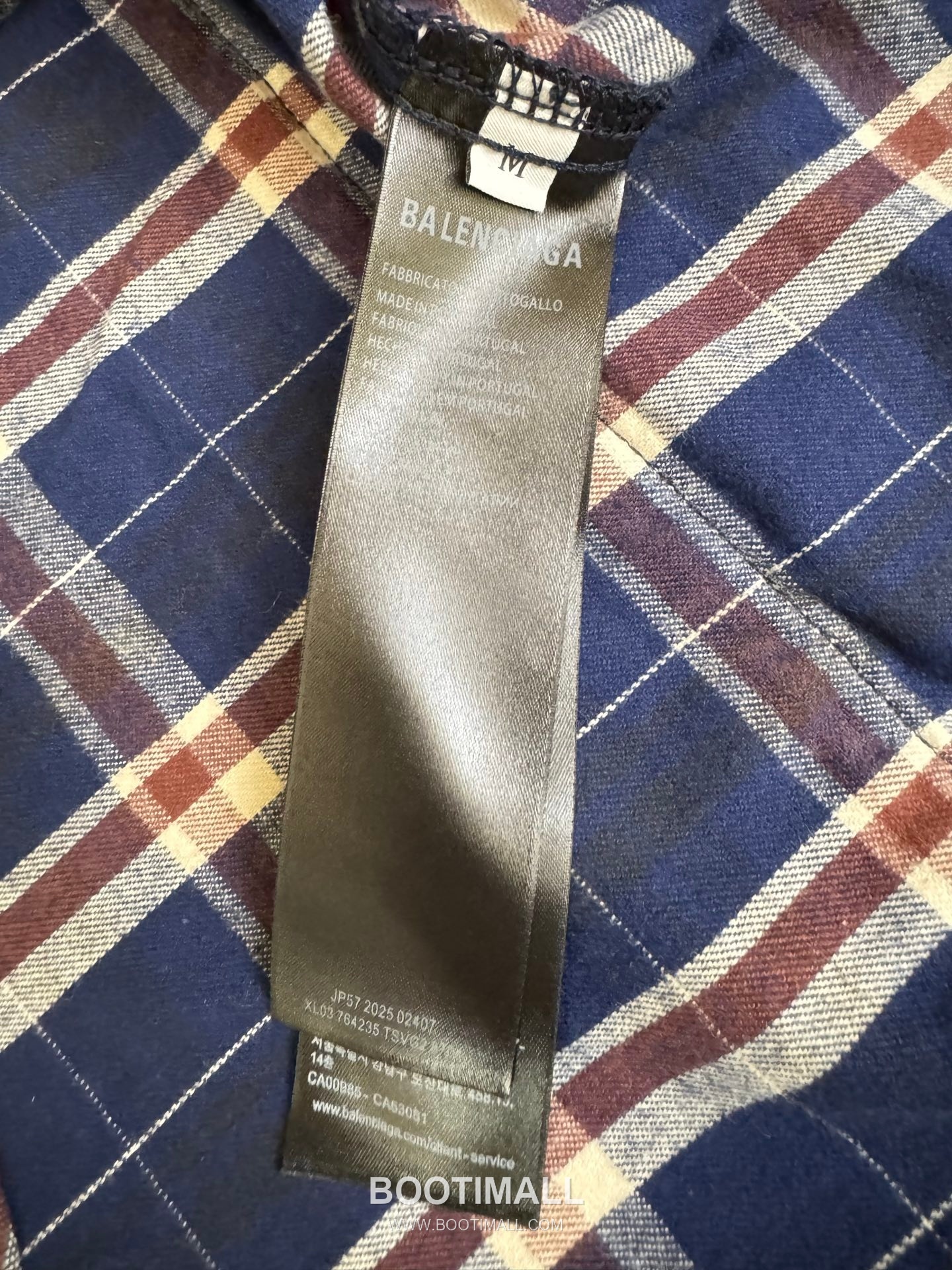 발렌시아가 2026SS 체크 셔츠 레이어드 데님 루즈핏 롱슬리브 블루 재킷 Balenciaga 2026 SS Check Shirt Layered Denim Loose Fit Long Sleeve Blue Jacket 9