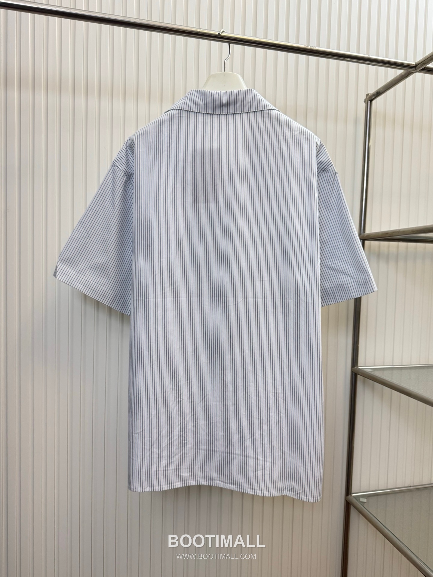 구찌 2026SS 크라운 로고프린트 스트라이프 반팔 셔츠 쇼츠 세트 블루 Gucci 2026 SS Crown Logo Print Stripe Short Sleeve Shirt Shorts Set Blue 2