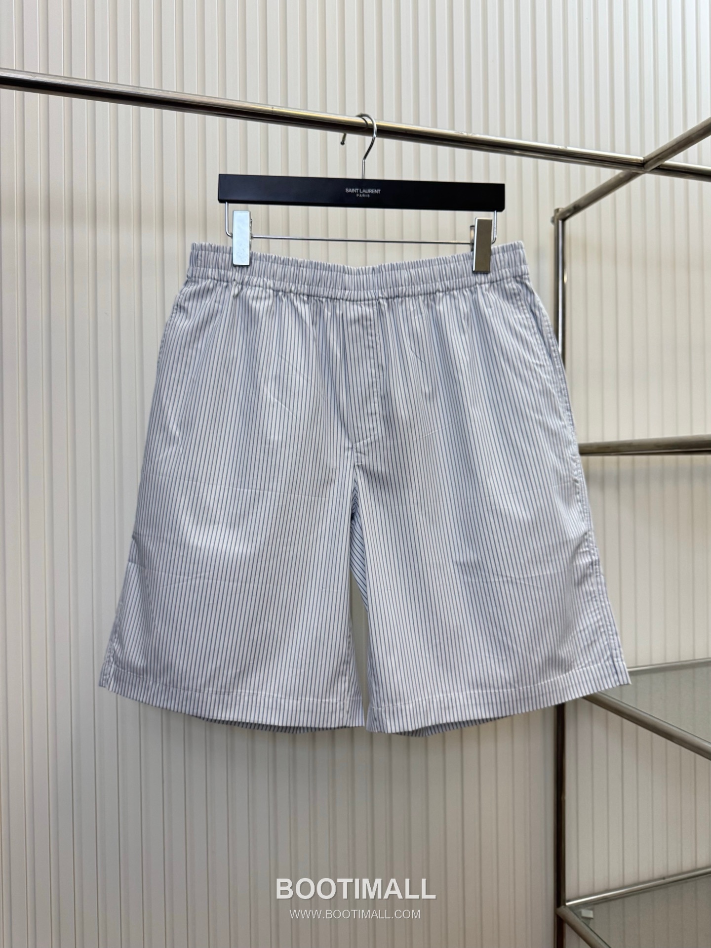 구찌 2026SS 크라운 로고프린트 스트라이프 반팔 셔츠 쇼츠 세트 블루 Gucci 2026 SS Crown Logo Print Stripe Short Sleeve Shirt Shorts Set Blue 10